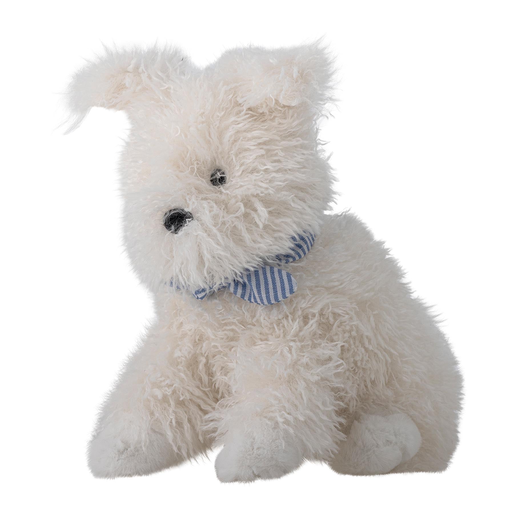 Tito Plüschtier, Weiß, Polyester in White präsentiert im Onlineshop von KAQTU Design AG. Zelt Kids ist von Bloomingville Mini