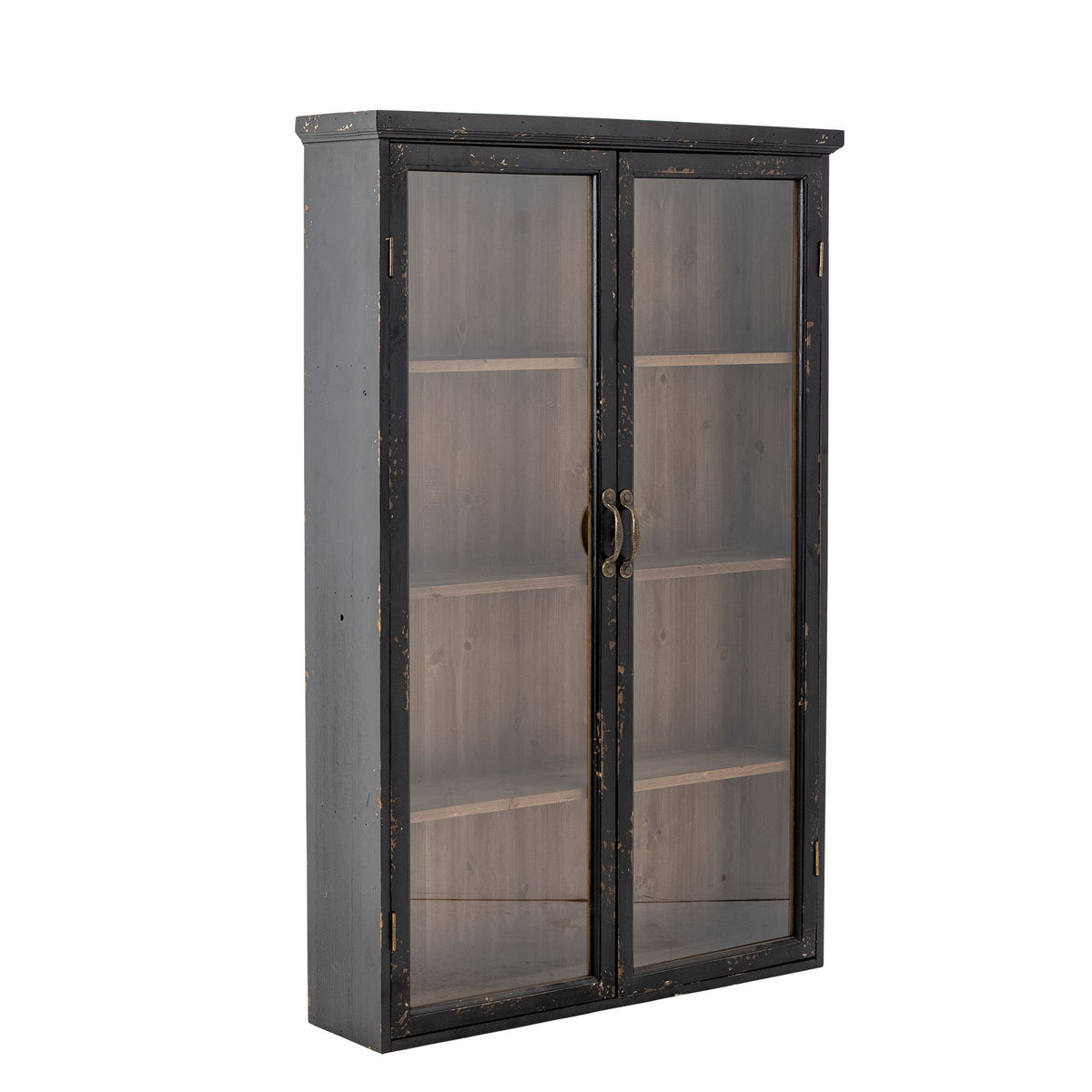 Hazem Kabinett, Schwarz, Tannenholz in Black präsentiert im Onlineshop von KAQTU Design AG. Cabinet ist von Creative Collection