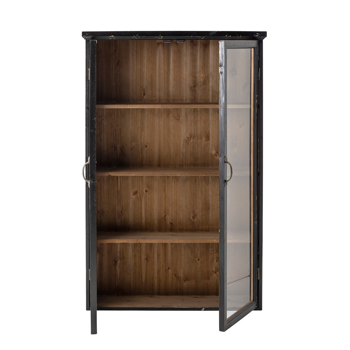 Hazem Kabinett, Schwarz, Tannenholz in Black präsentiert im Onlineshop von KAQTU Design AG. Cabinet ist von Creative Collection