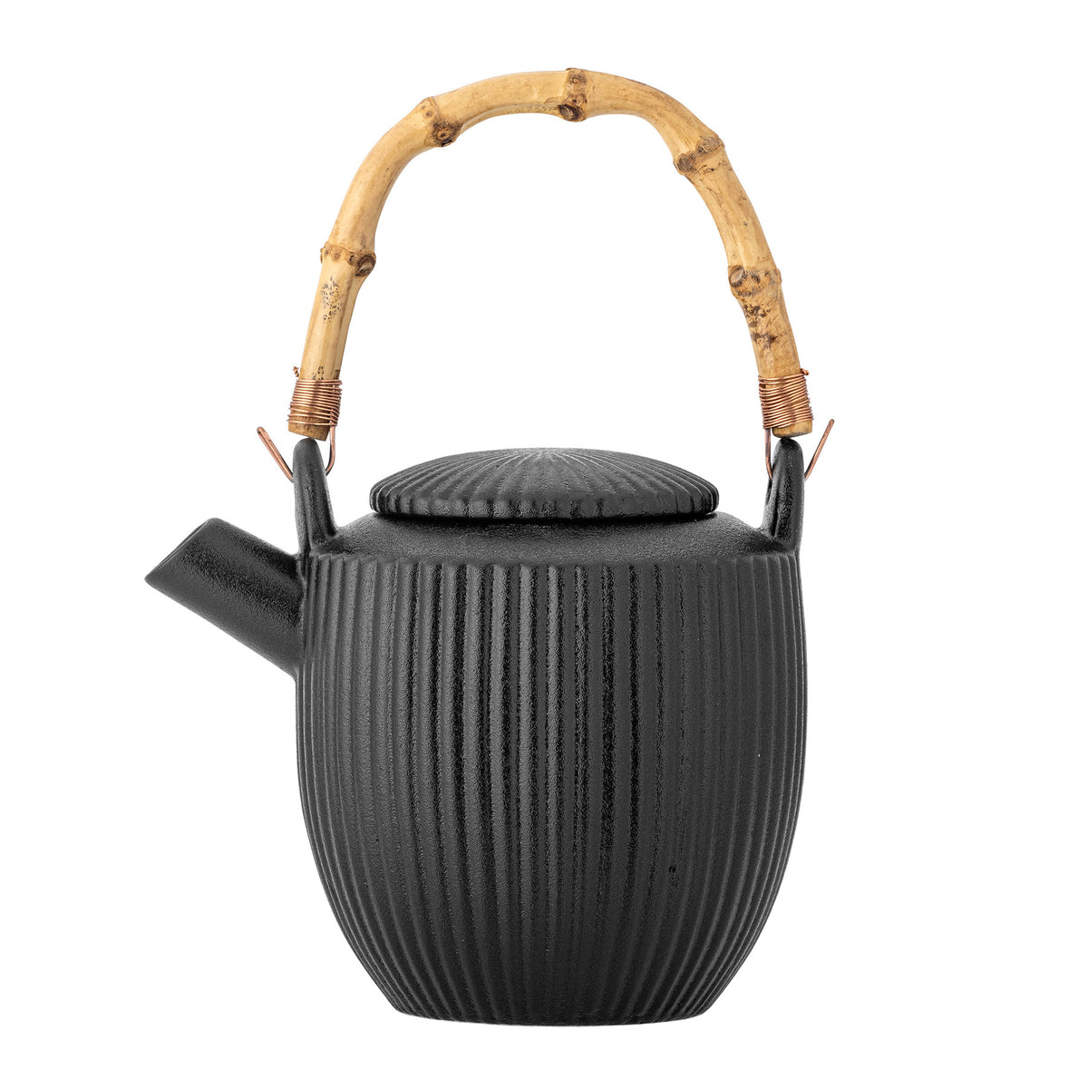 Neri Teekanne, Schwarz, Steingut in Schwarz präsentiert im Onlineshop von KAQTU Design AG. Teekrüge ist von Bloomingville