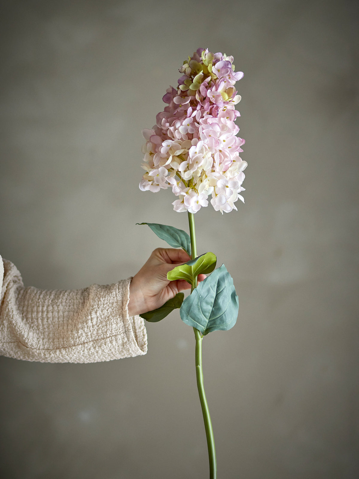 Hydrangea Stiel, Rose, Künstliche Blumen in Rose präsentiert im Onlineshop von KAQTU Design AG. Kunstblume ist von Bloomingville