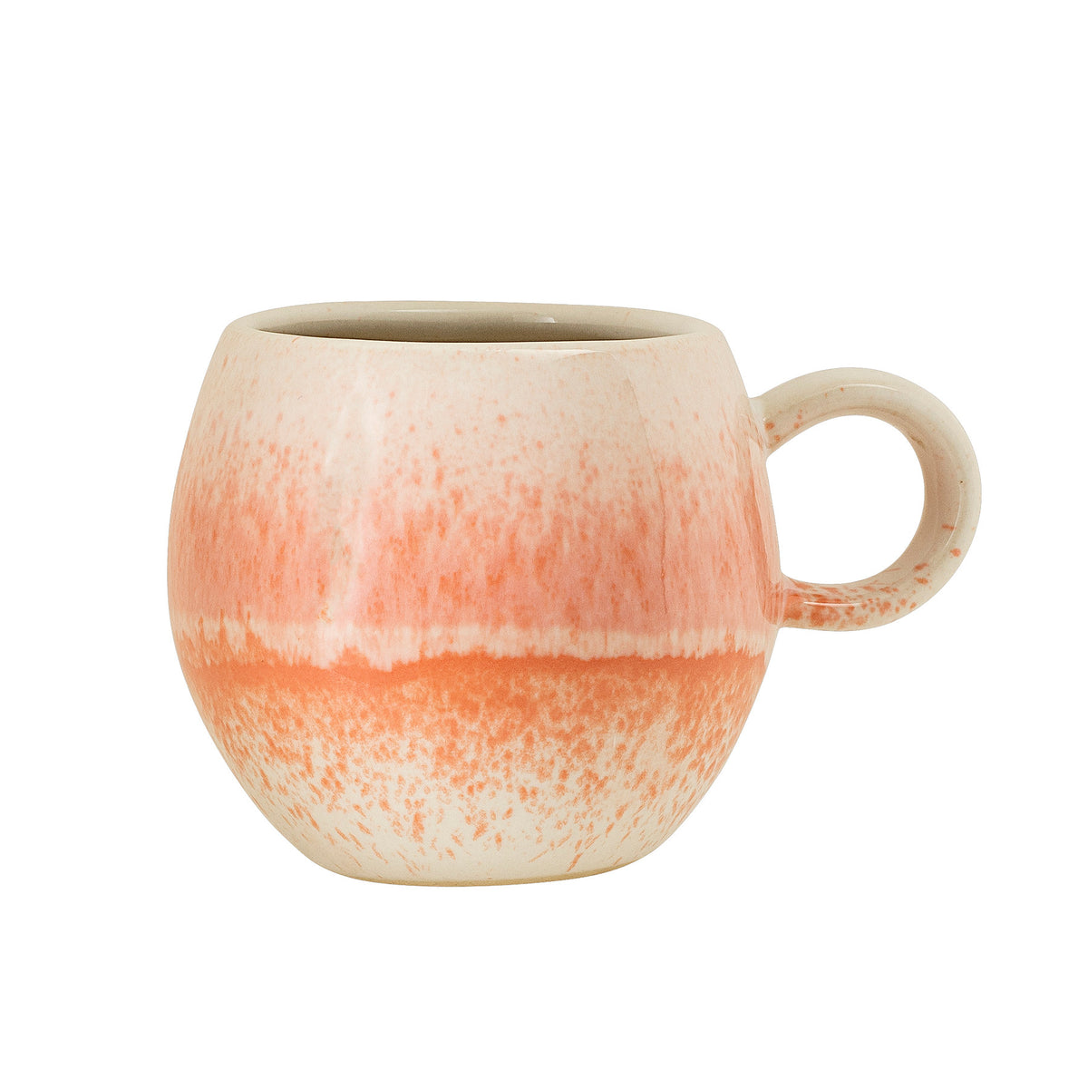 Paula Tasse, Orange, Steingut in Orange präsentiert im Onlineshop von KAQTU Design AG. Tasse ist von Bloomingville