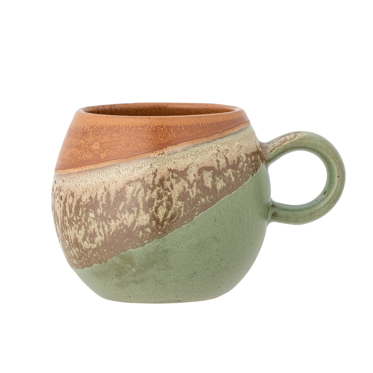 Paula Tasse, Grün, Steingut in Green präsentiert im Onlineshop von KAQTU Design AG. Tasse ist von Bloomingville