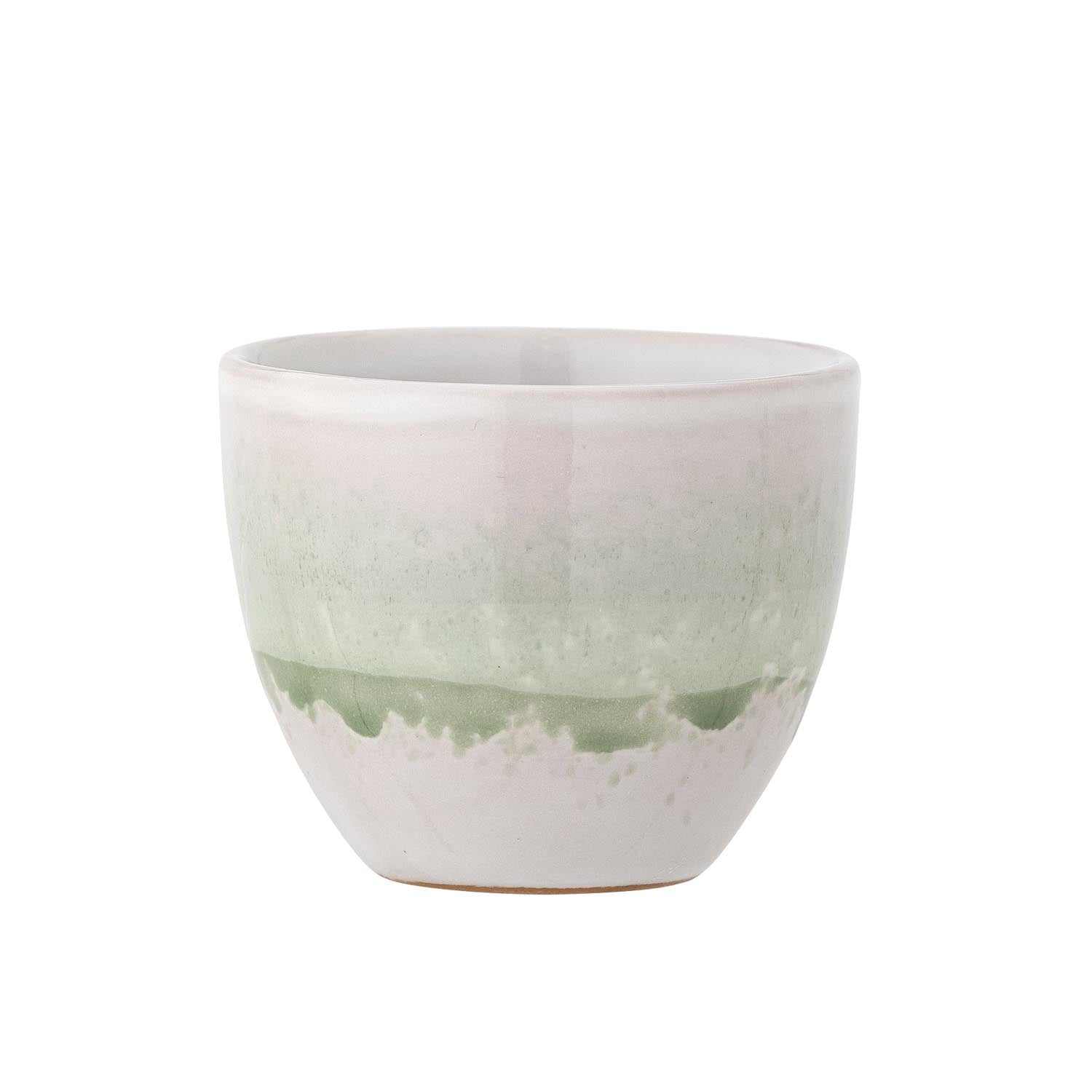 Paula Tasse, Grün, Steingut in Grün präsentiert im Onlineshop von KAQTU Design AG. Tasse ist von Bloomingville