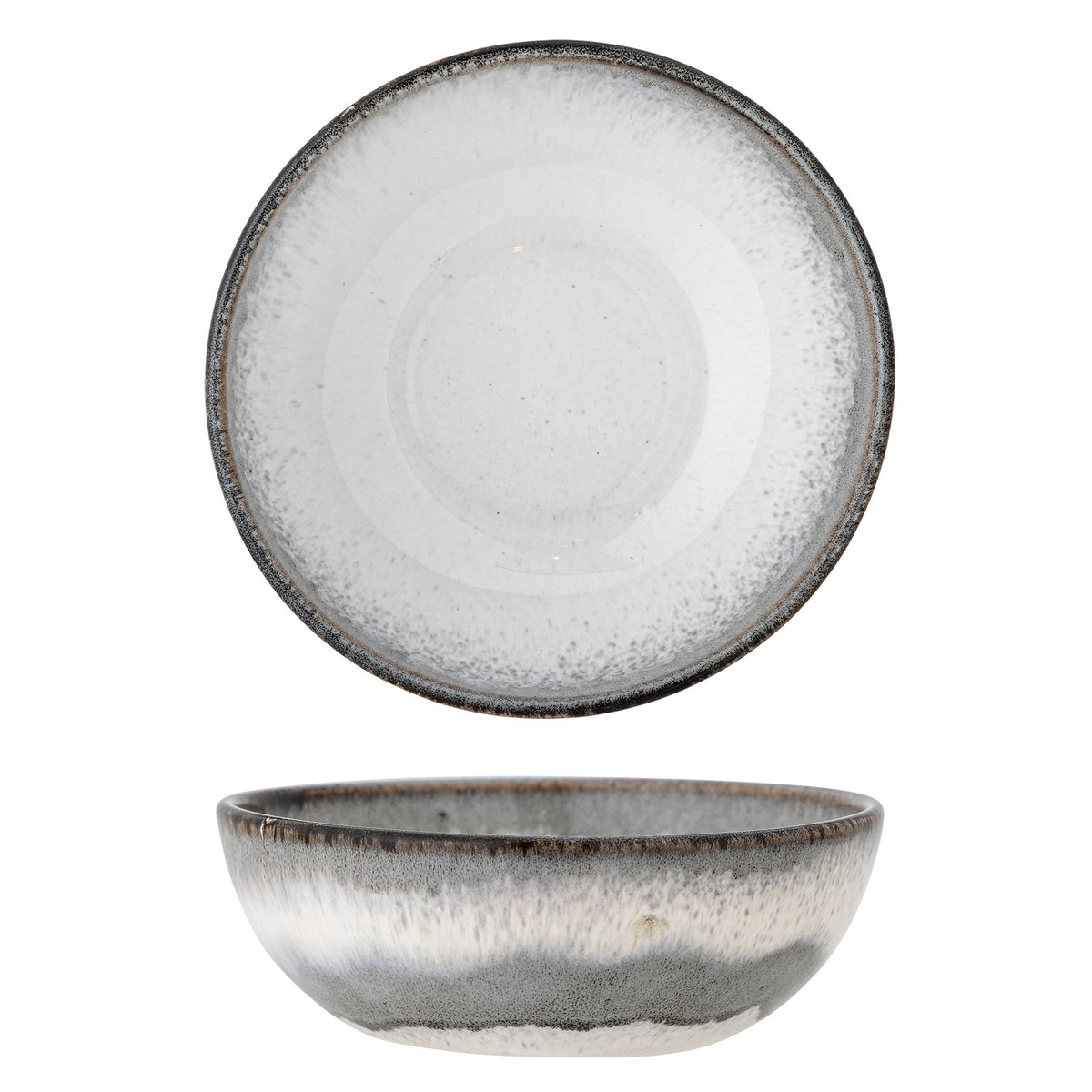 Paula Schale, Grau, Steingut in Grey präsentiert im Onlineshop von KAQTU Design AG. Schale ist von Bloomingville