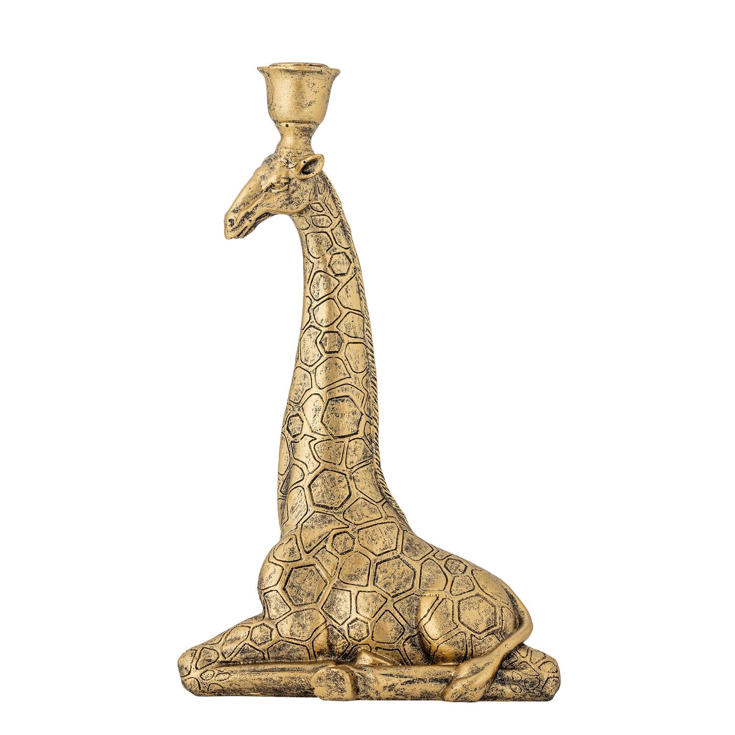 Twiga Kerzenhalter, Gold, Polyresin