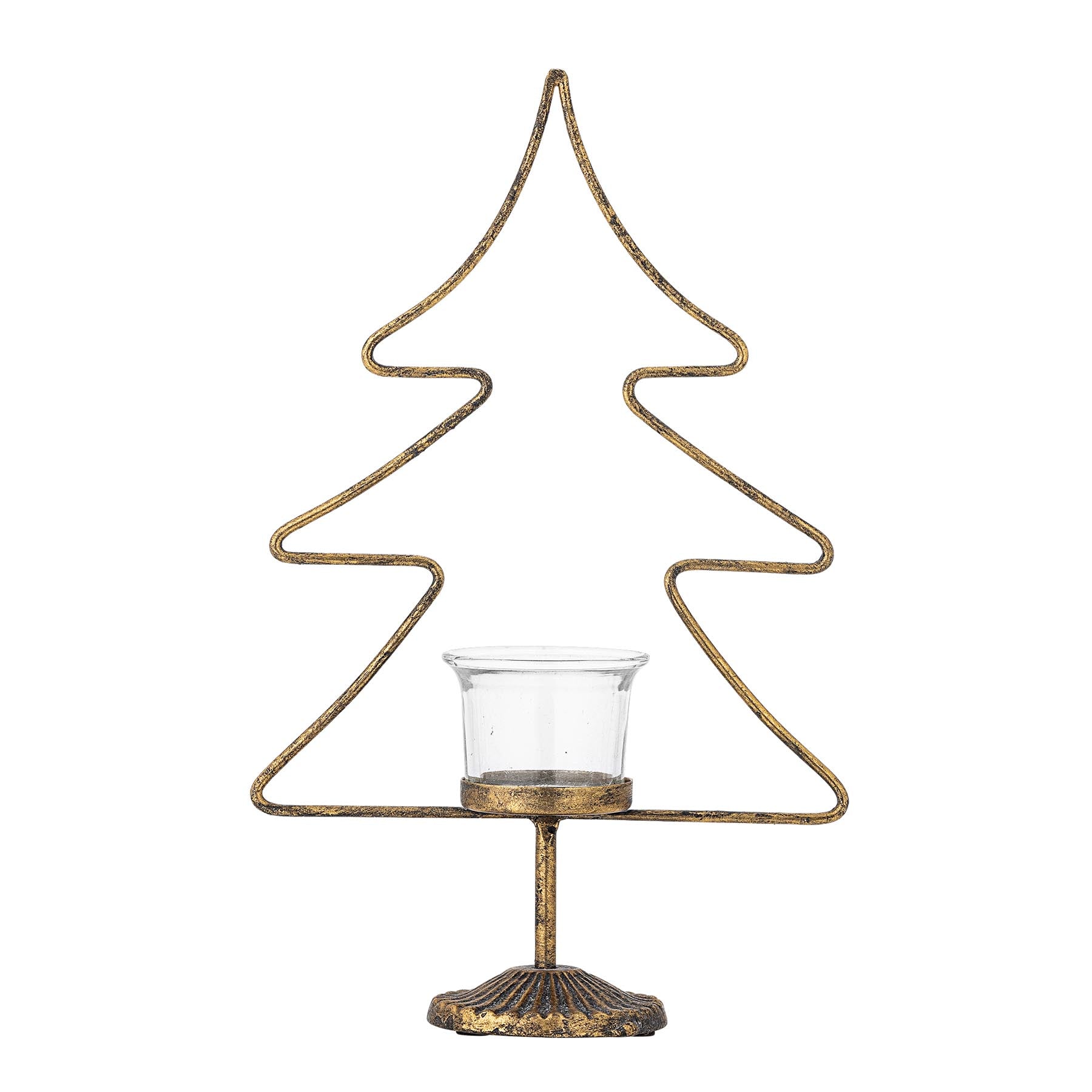 Miki Teelichthalter, Gold, Metall in Gold präsentiert im Onlineshop von KAQTU Design AG. Kerzenständer ist von Bloomingville