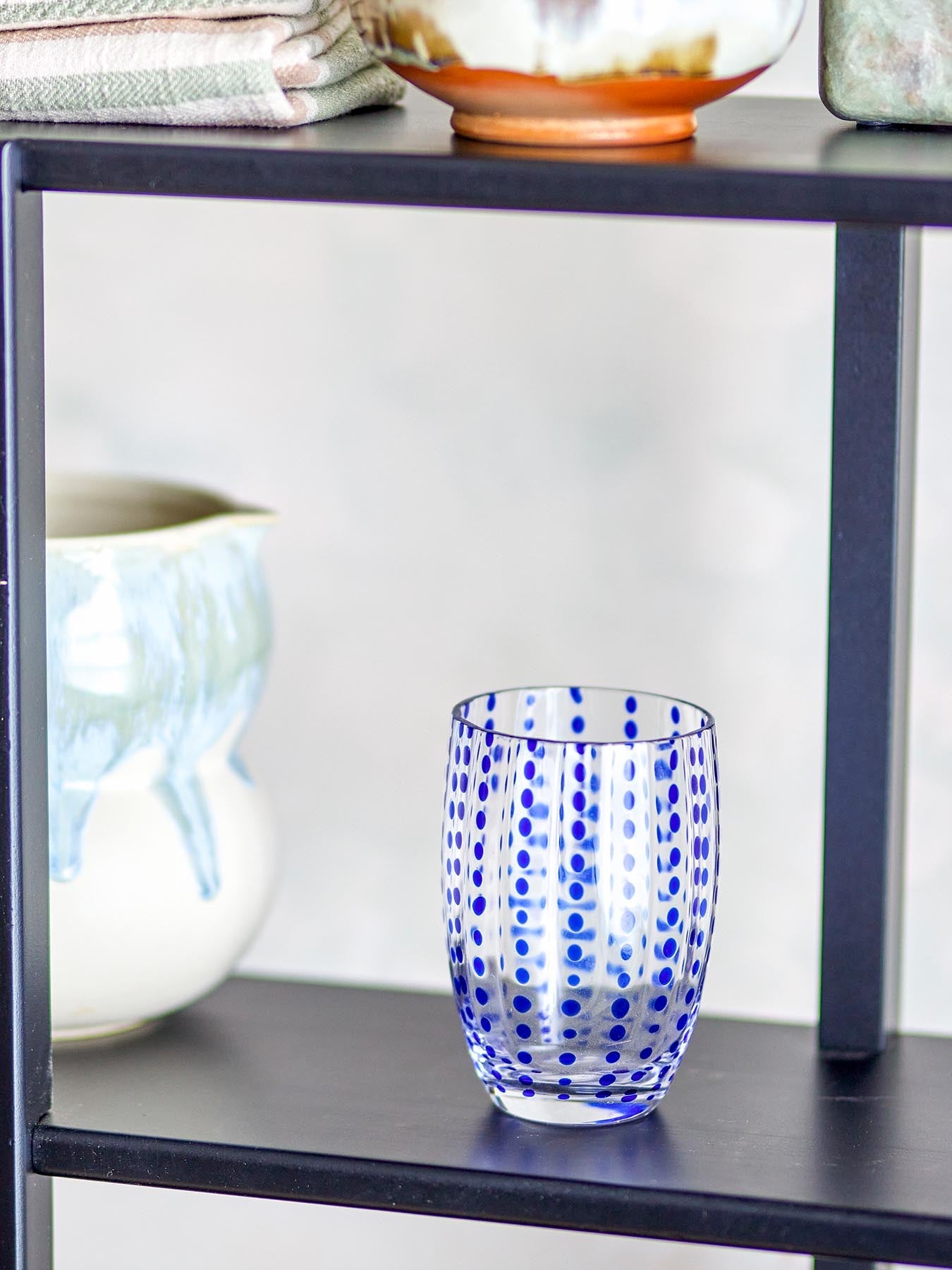 Brinley Trinkglas, Blau, Glas in Blau präsentiert im Onlineshop von KAQTU Design AG. Glas ist von Bloomingville