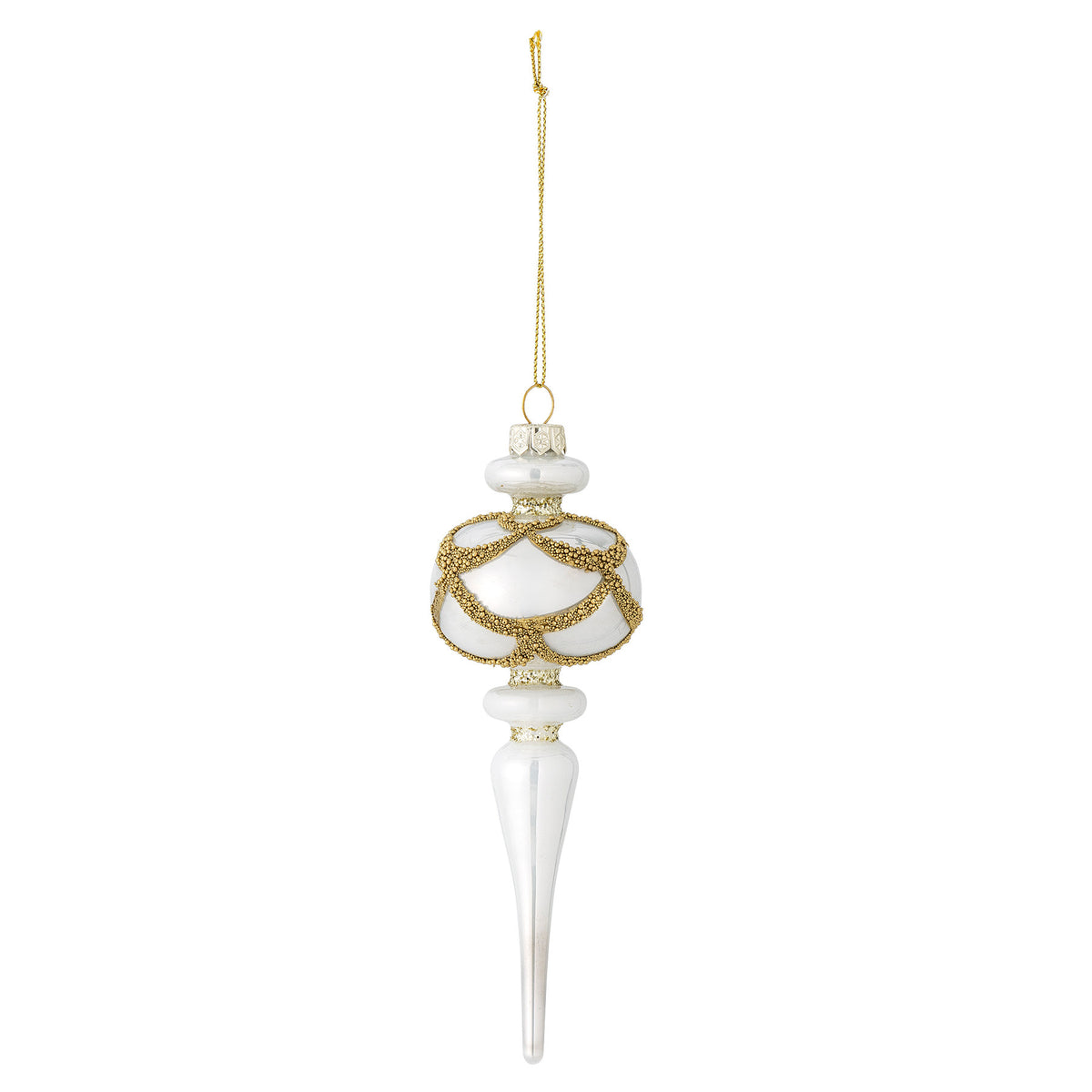 Hisar Ornament, Weiss, Glas in Weiss präsentiert im Onlineshop von KAQTU Design AG. Ornament ist von Bloomingville
