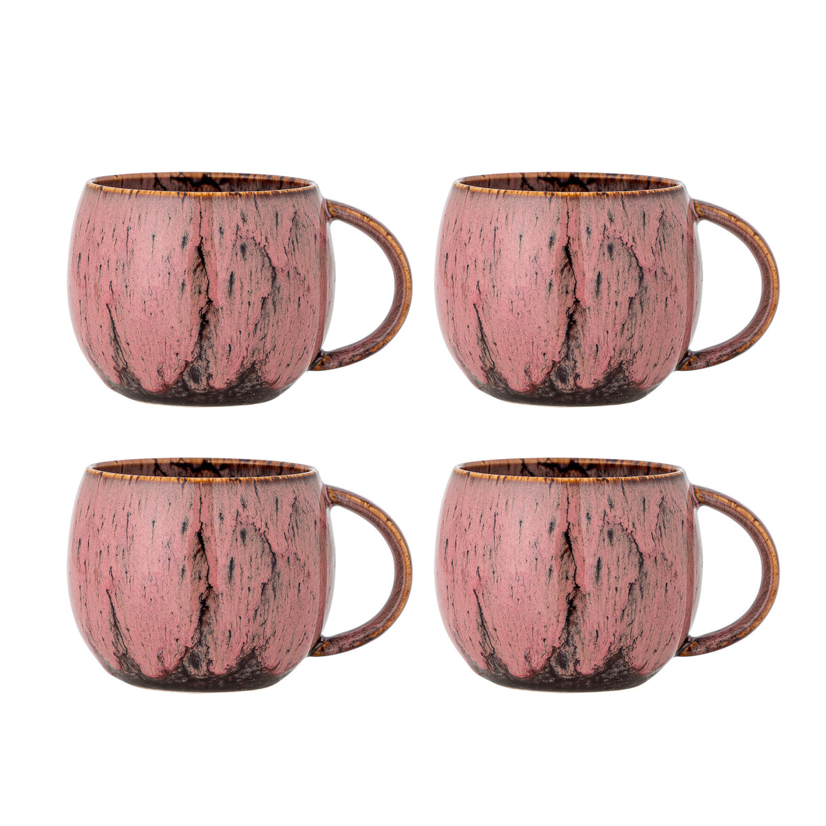 Rayen Becher, Rose, Steingut in Rose präsentiert im Onlineshop von KAQTU Design AG. Tasse ist von Creative Collection