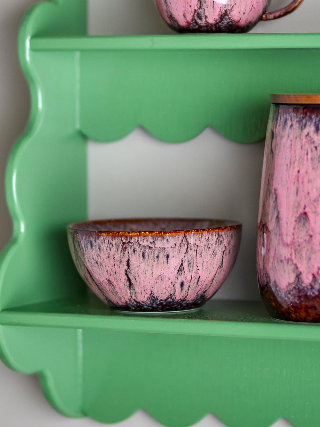 Rayen Schale, Rose, Steingut in Rose präsentiert im Onlineshop von KAQTU Design AG. Schale ist von Creative Collection