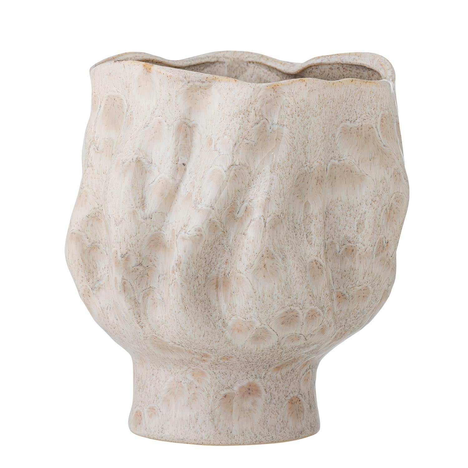 Adair Vase, Weiß, Steingut in Weiß präsentiert im Onlineshop von KAQTU Design AG. Vase ist von Bloomingville