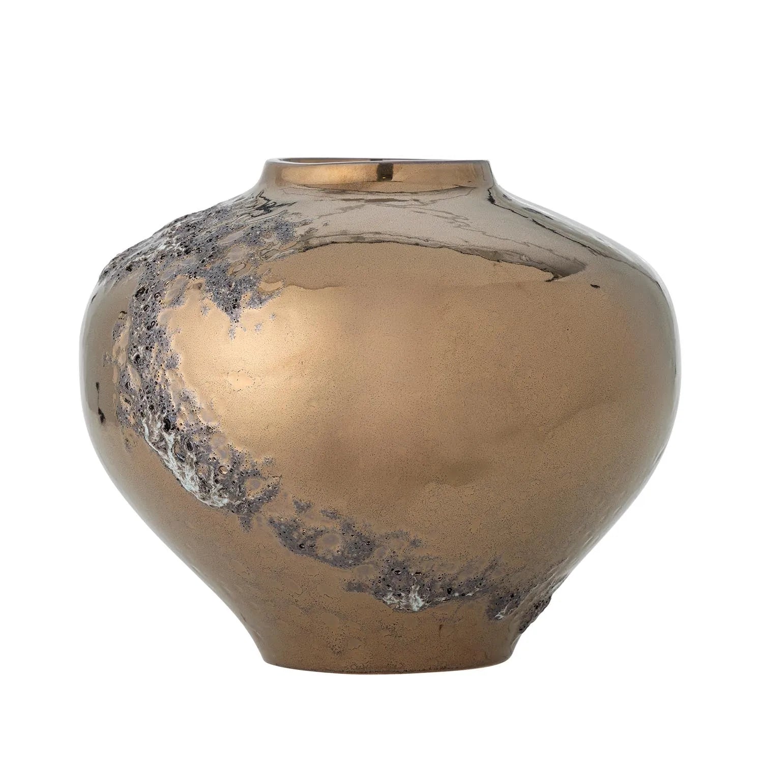 Ellison Vase, Bronze, Steingut in Bronze präsentiert im Onlineshop von KAQTU Design AG. Vase ist von Bloomingville