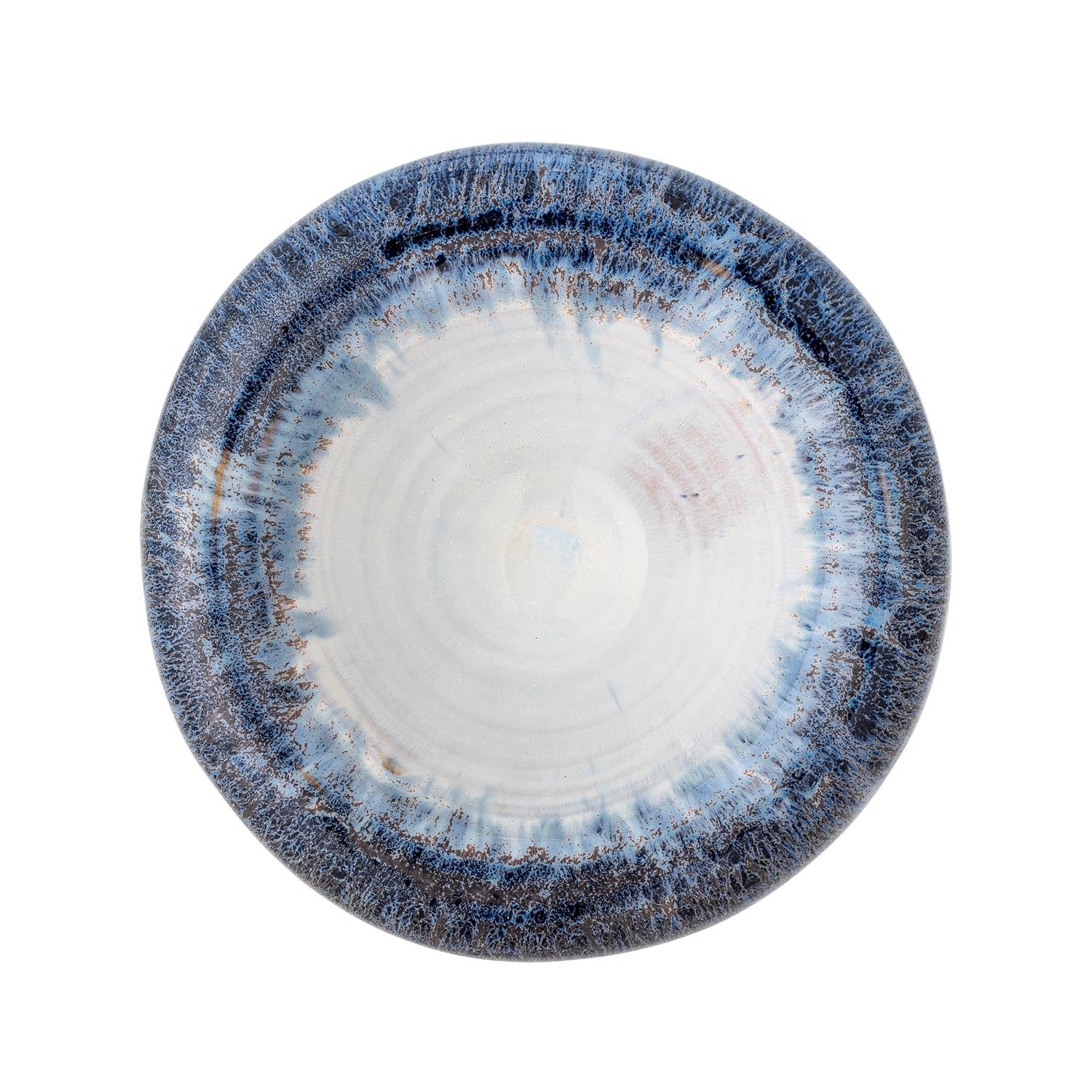 Finna Schale, Blau, Steingut in Blau präsentiert im Onlineshop von KAQTU Design AG. Schale ist von Bloomingville