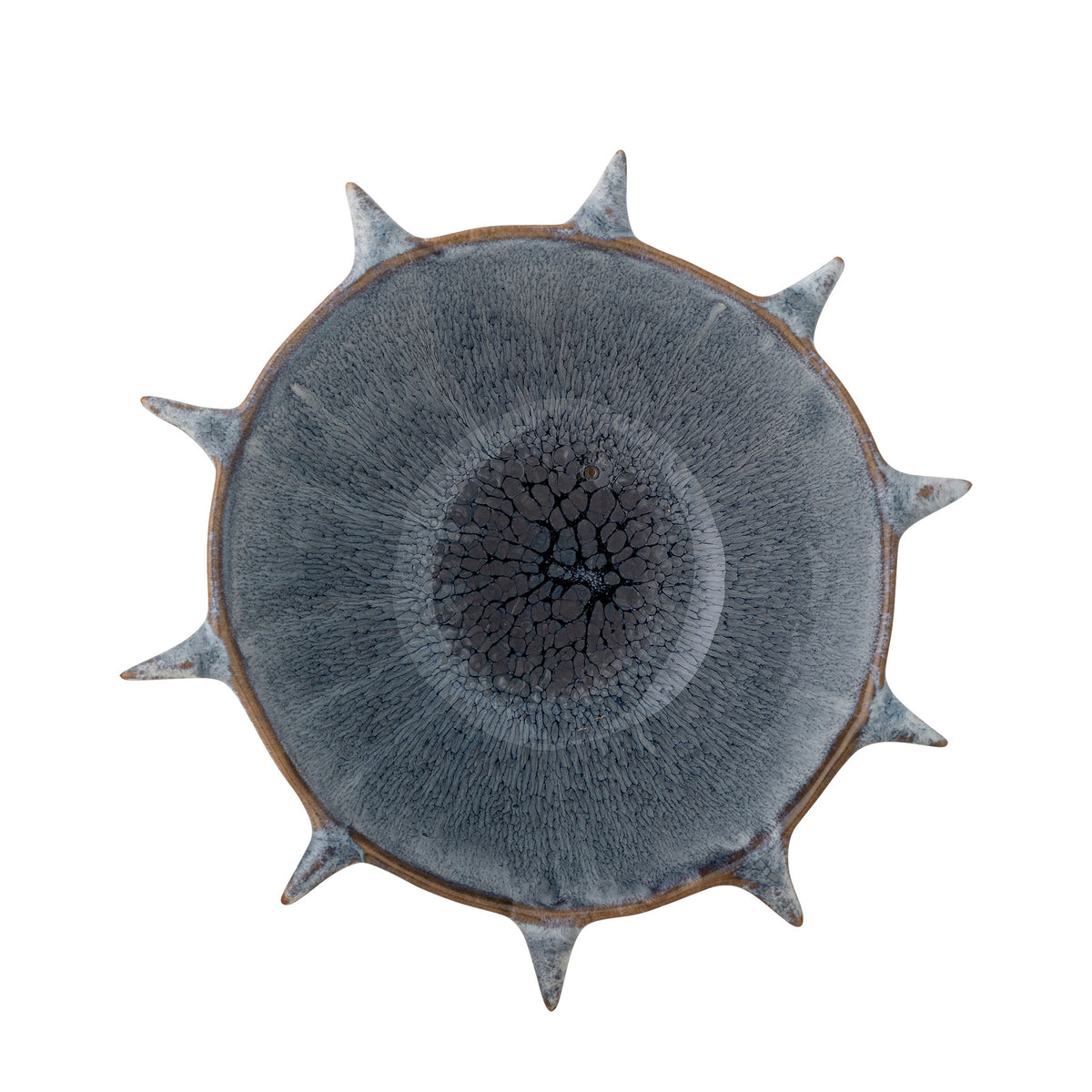 Edie Schale, Blau, Steingut in Blau präsentiert im Onlineshop von KAQTU Design AG. Schale ist von Bloomingville
