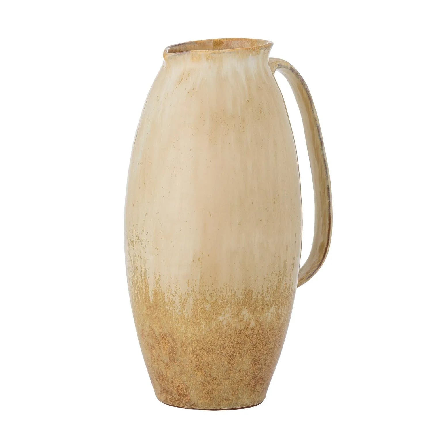 Saskia Krug, Gelb, Steingut in Gelb präsentiert im Onlineshop von KAQTU Design AG. Kanne ist von Bloomingville