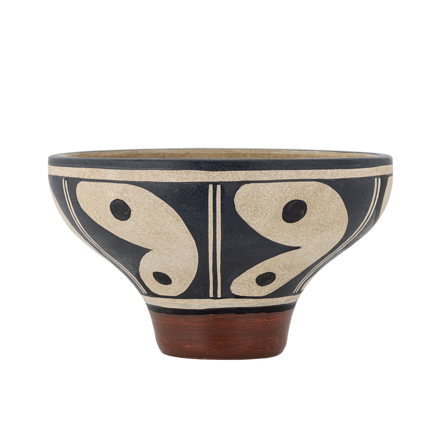 Elfrida Schale, Schwarz, Terrakotta in Schwarz präsentiert im Onlineshop von KAQTU Design AG. Schale ist von Bloomingville