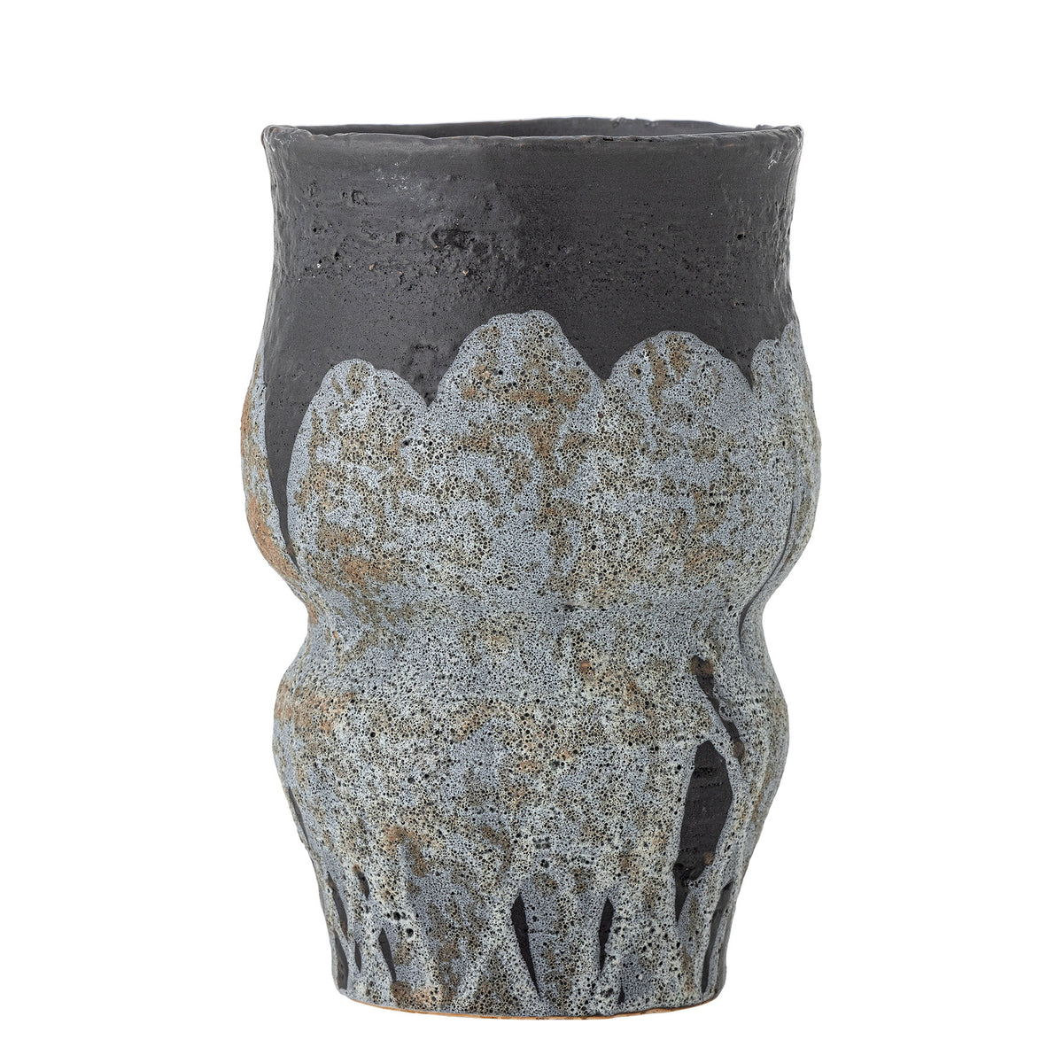 Neeson Blumentopf, Braun, Steingut in Braun präsentiert im Onlineshop von KAQTU Design AG. Blumentopf ist von Bloomingville