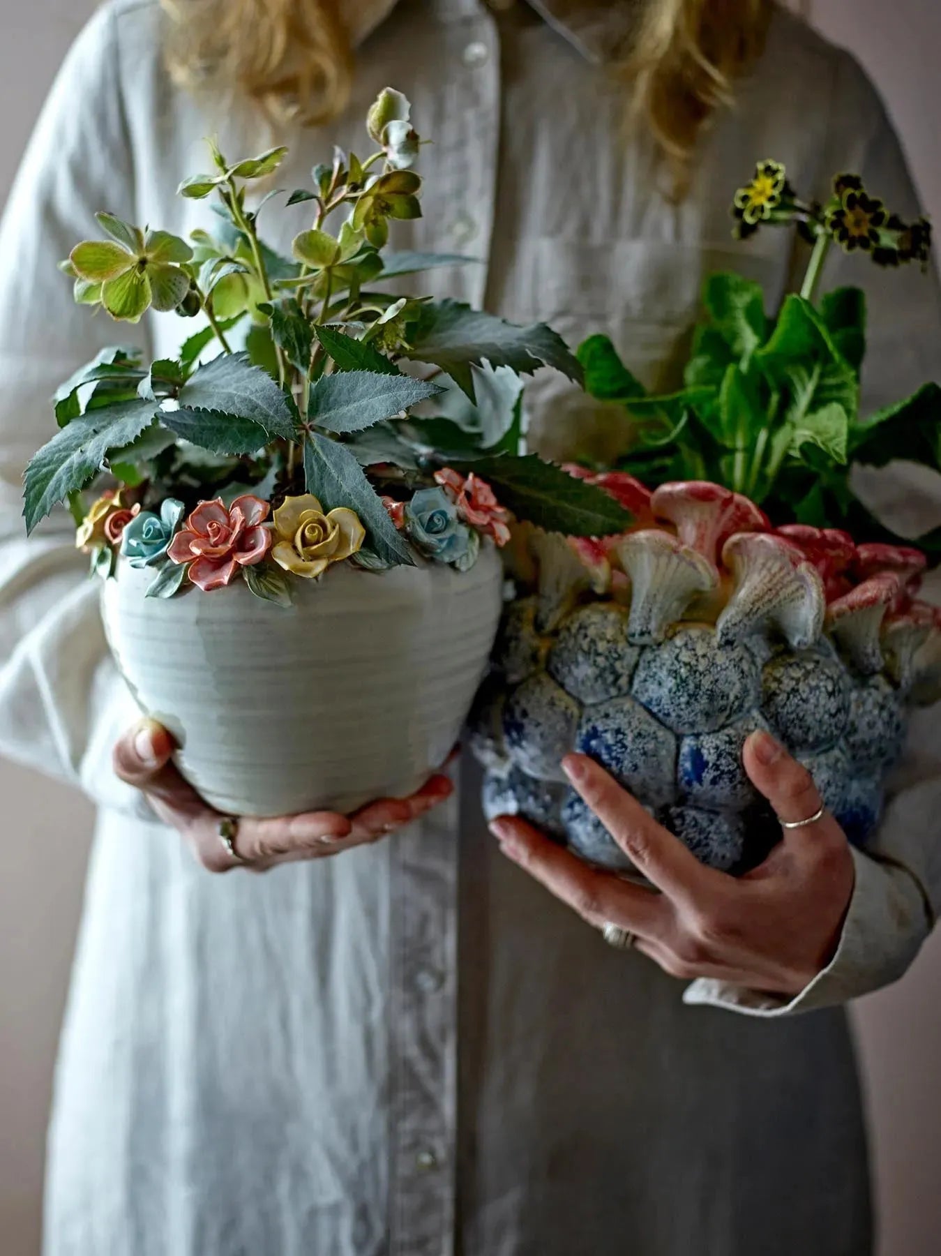 Maidan Blumentopf, Rose, Steingut in Rose präsentiert im Onlineshop von KAQTU Design AG. Blumentopf ist von Creative Collection