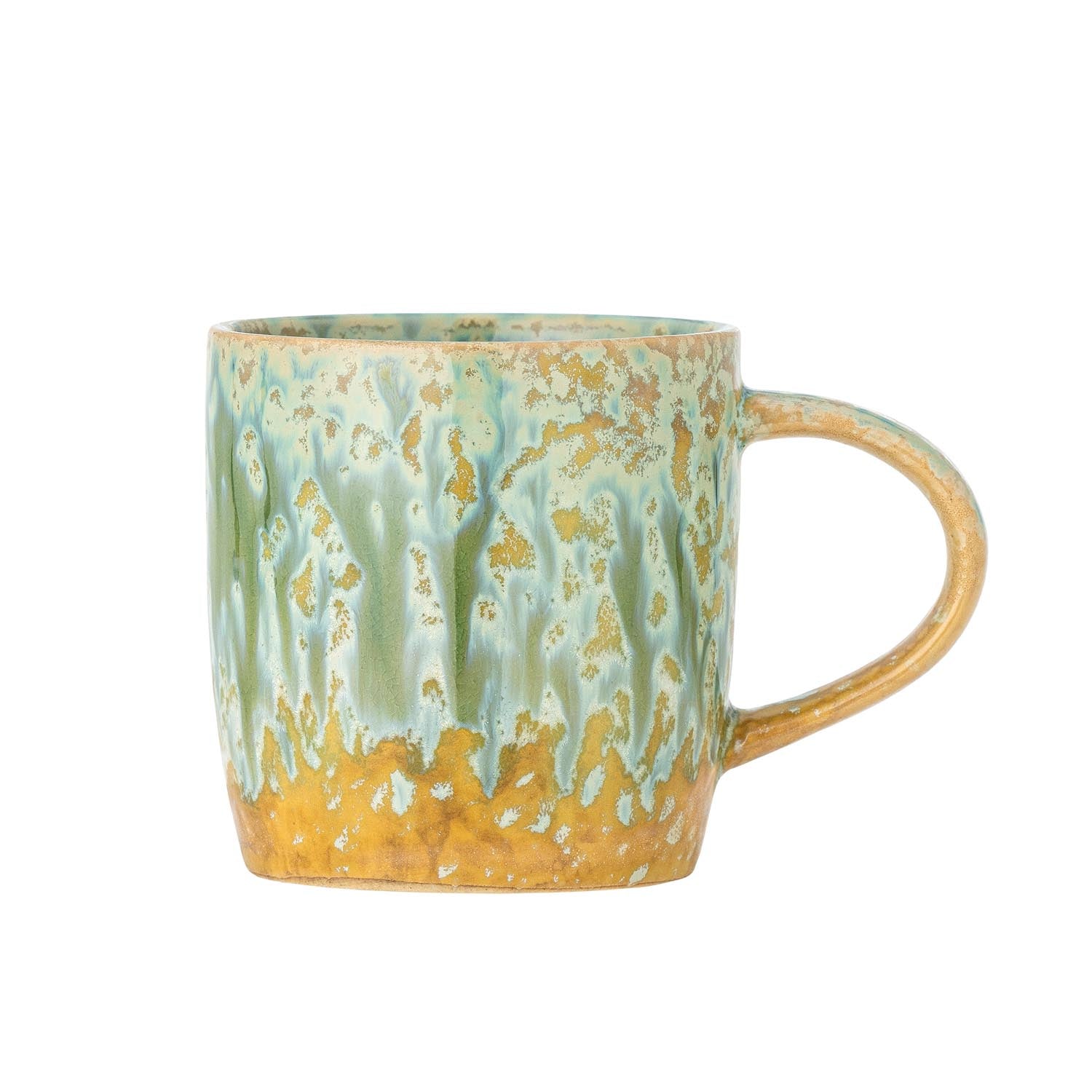 Milani Becher, Grün, Steingut in Grün präsentiert im Onlineshop von KAQTU Design AG. Tasse ist von Bloomingville