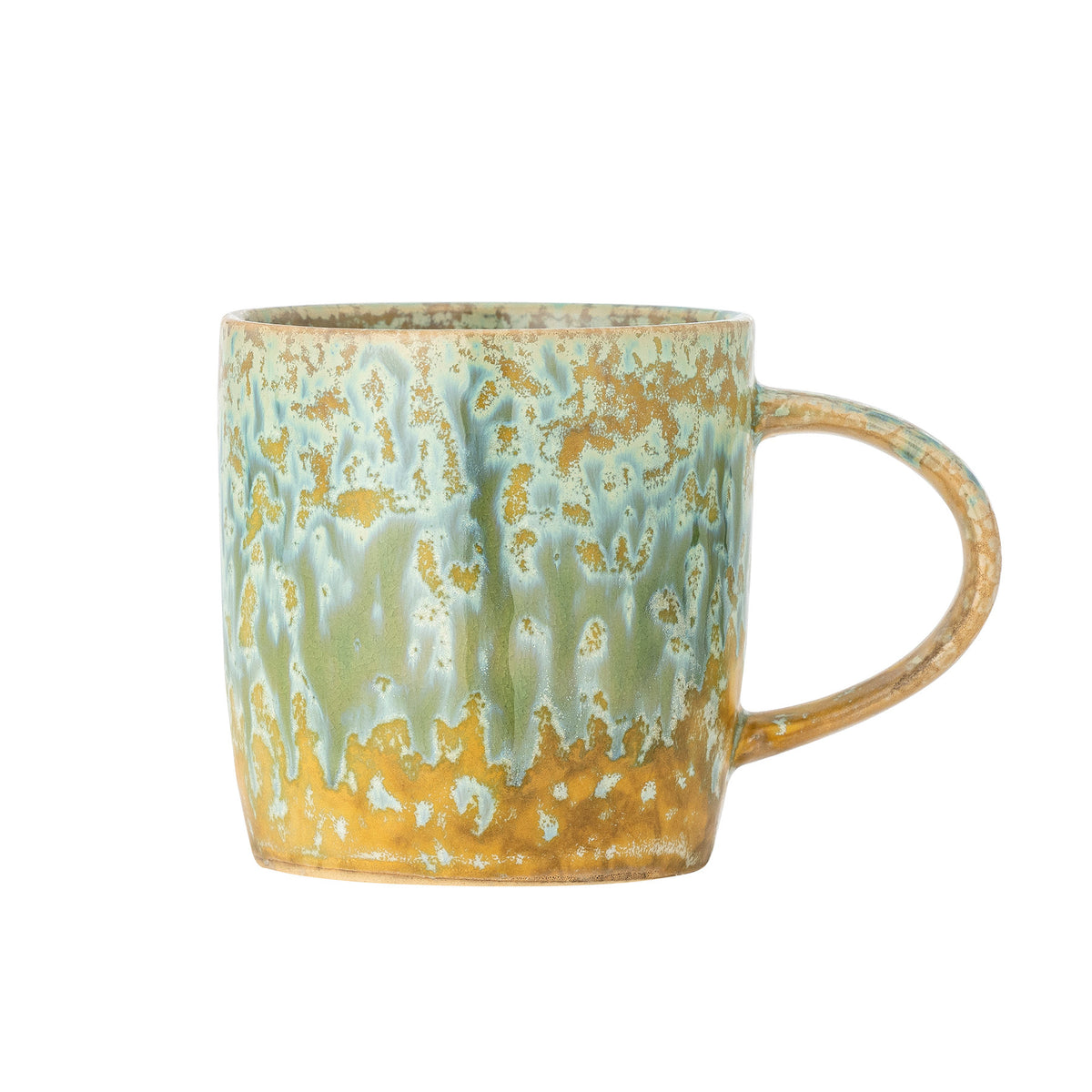 Milani Becher, Grün, Steingut in Grün präsentiert im Onlineshop von KAQTU Design AG. Tasse ist von Bloomingville