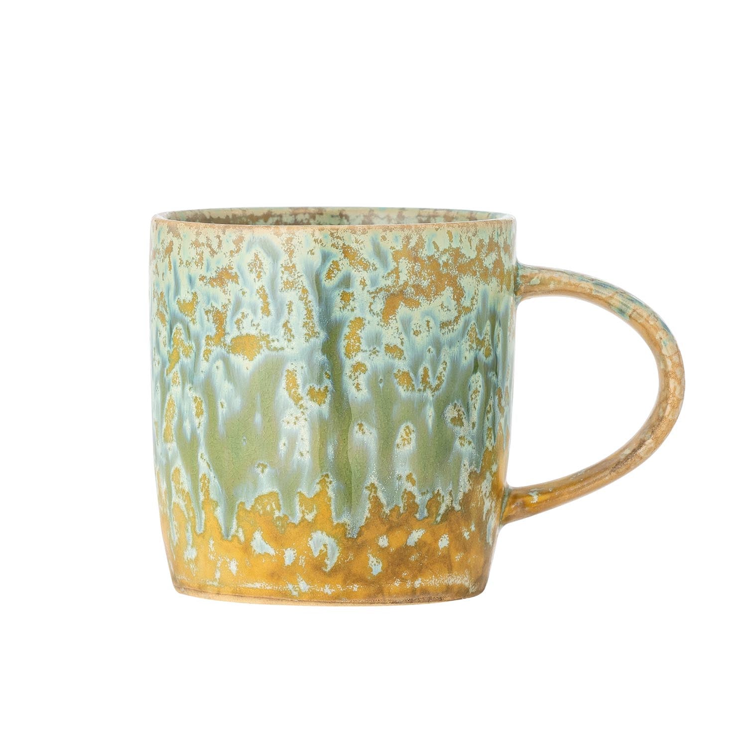 Milani Becher, Grün, Steingut in Grün präsentiert im Onlineshop von KAQTU Design AG. Tasse ist von Bloomingville