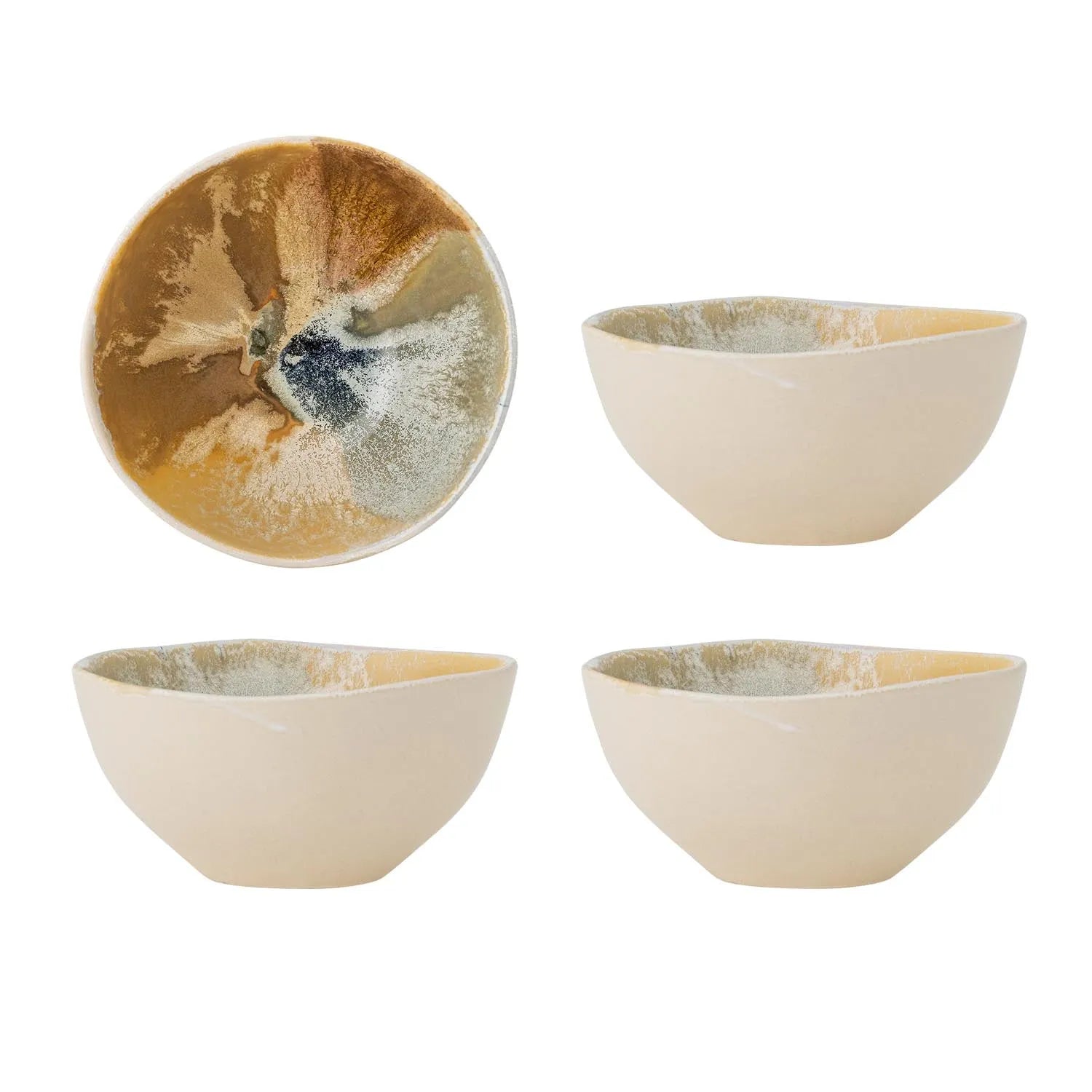 Lacey Schale, Gelb, Steingut in Gelb präsentiert im Onlineshop von KAQTU Design AG. Schale ist von Creative Collection