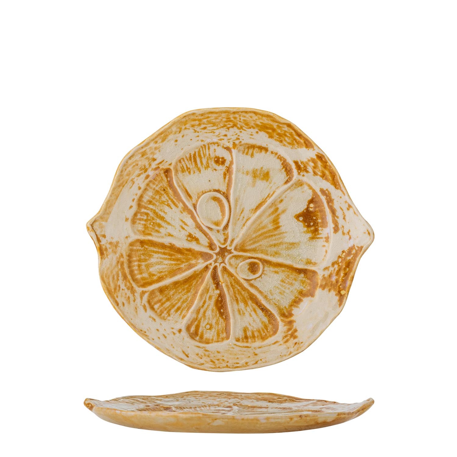 Golda serving plate, <tc>Braun</tc>, earthenware