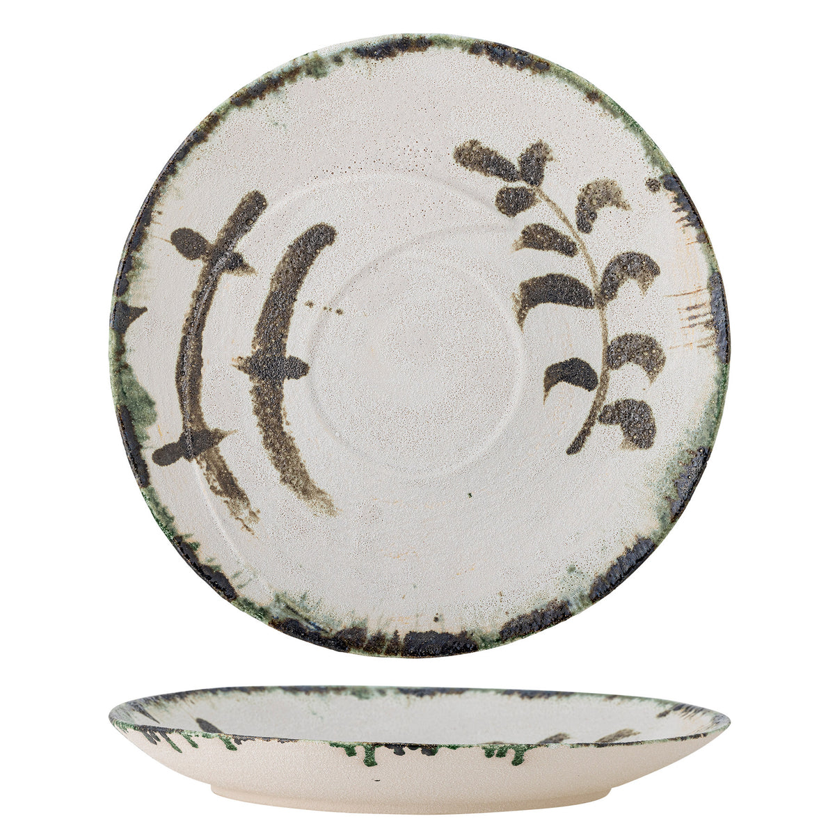 Hadyn Tablett, Weiss, Steingut in Weiss präsentiert im Onlineshop von KAQTU Design AG. Tablett ist von Bloomingville