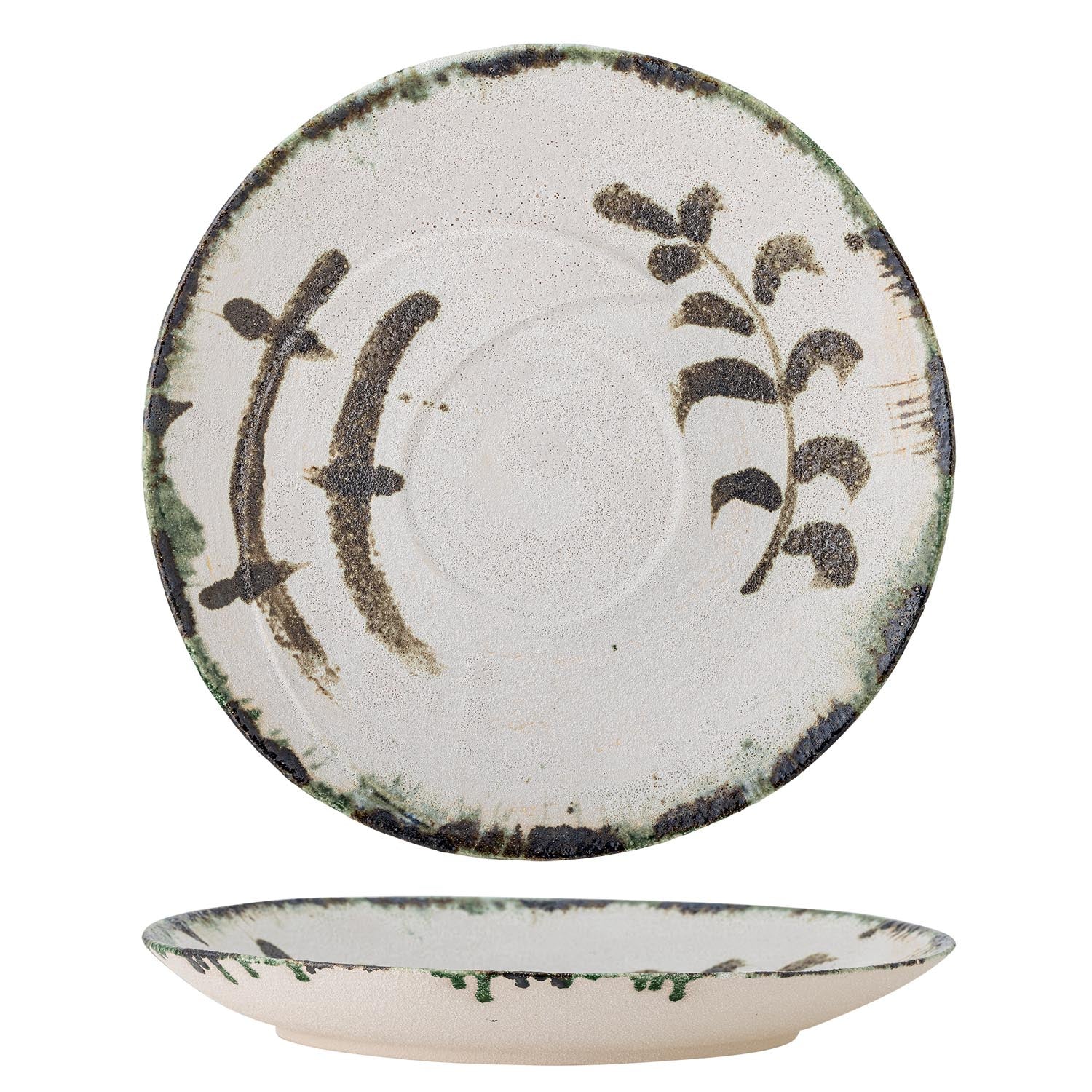 Hadyn Tablett, Weiß, Steingut in Weiß präsentiert im Onlineshop von KAQTU Design AG. Tablett ist von Bloomingville