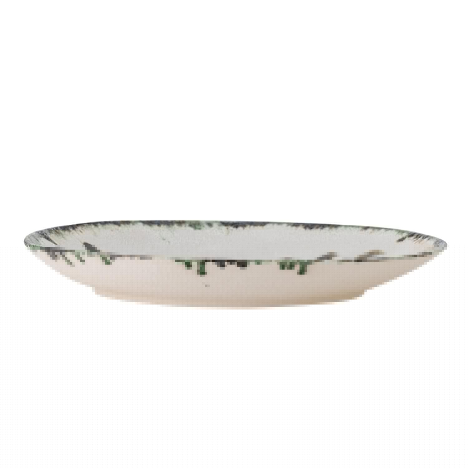 Hadyn Tablett, Weiß, Steingut in Weiß präsentiert im Onlineshop von KAQTU Design AG. Tablett ist von Bloomingville