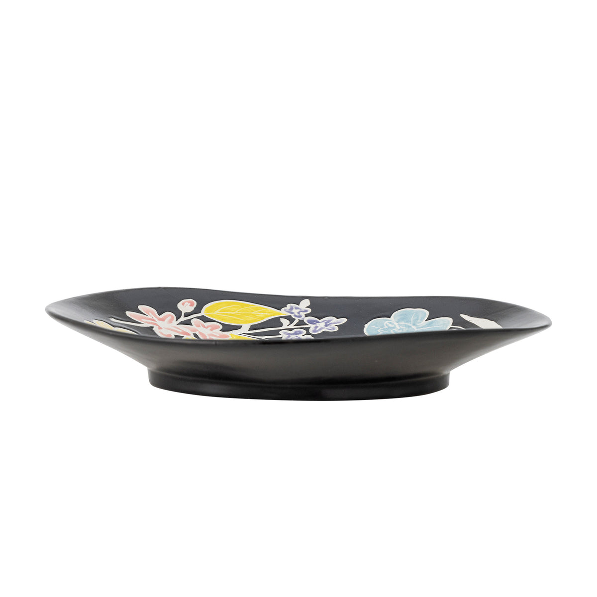 Amberly Serviertablett, Schwarz, Steingut in Schwarz präsentiert im Onlineshop von KAQTU Design AG. Tablett ist von Bloomingville