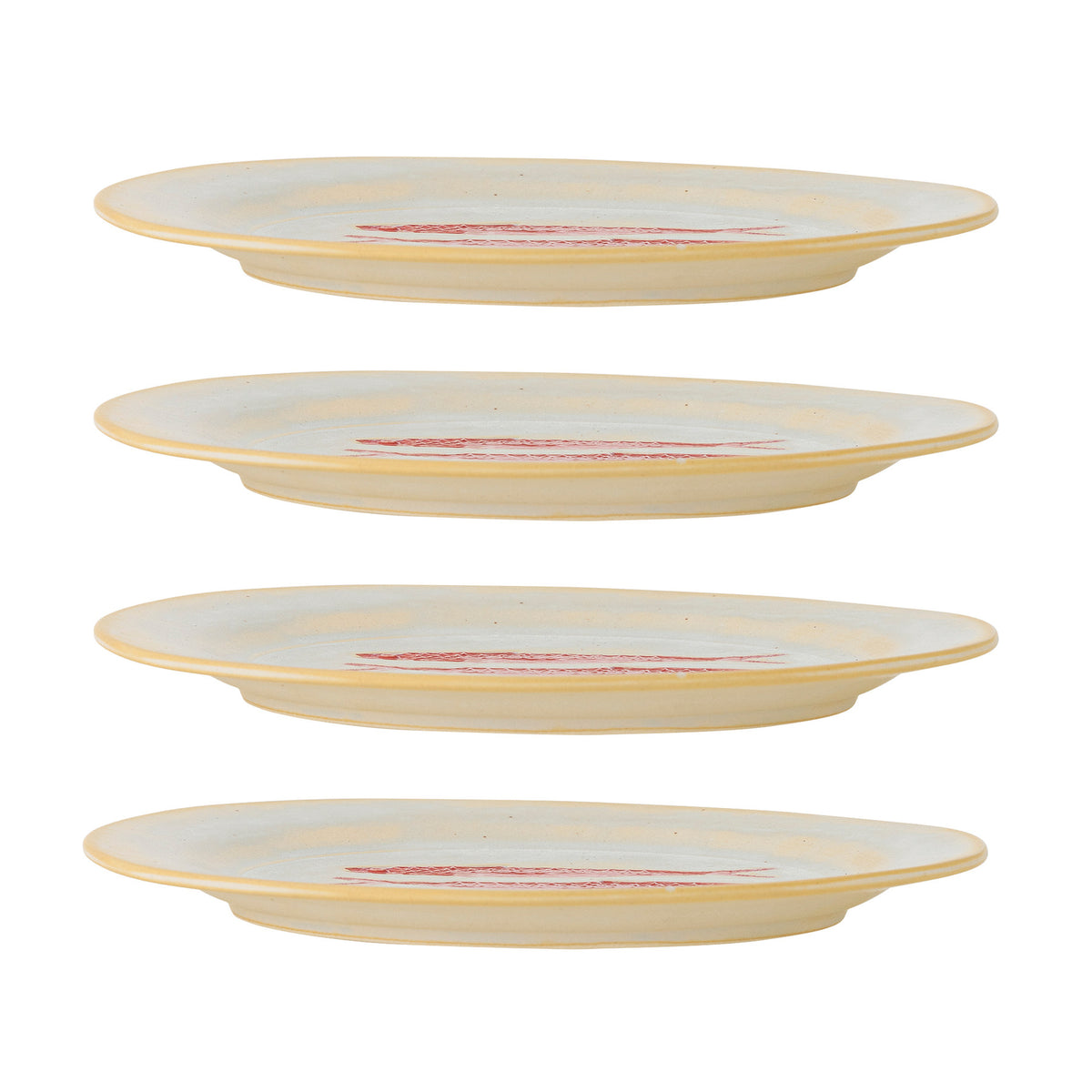 Hadden Teller, Rot, Steingut in Rot präsentiert im Onlineshop von KAQTU Design AG. Teller ist von Creative Collection