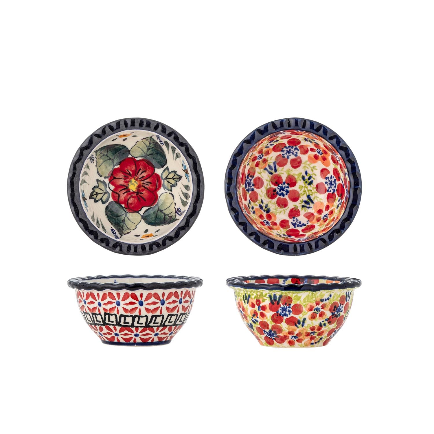 Florist shell, red, stoneware