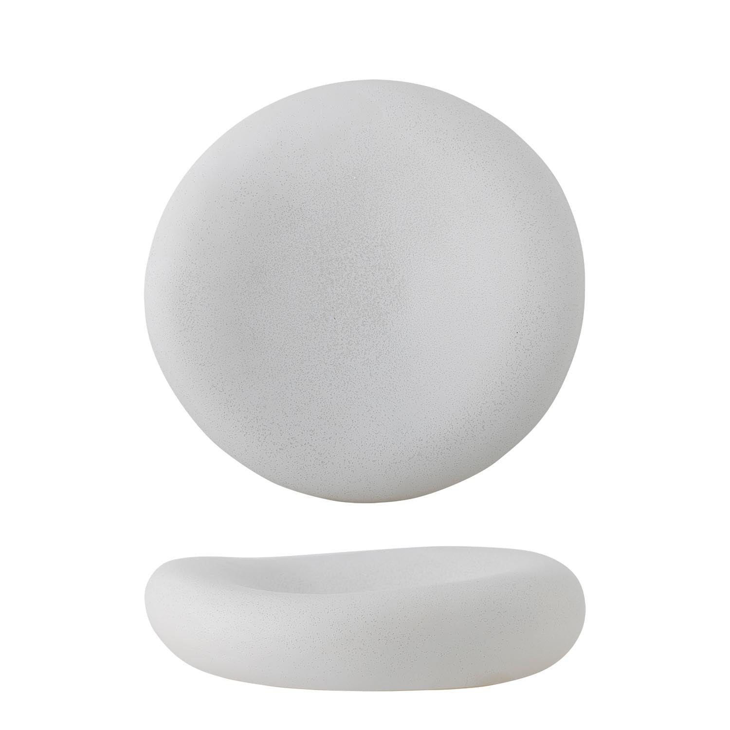Audra Schale, Weiß, Steingut in Weiß präsentiert im Onlineshop von KAQTU Design AG. Schale ist von Bloomingville
