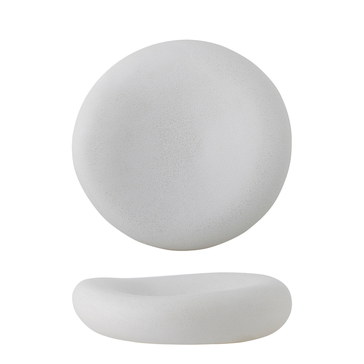 Audra Schale, Weiss, Steingut in Weiss präsentiert im Onlineshop von KAQTU Design AG. Schale ist von Bloomingville