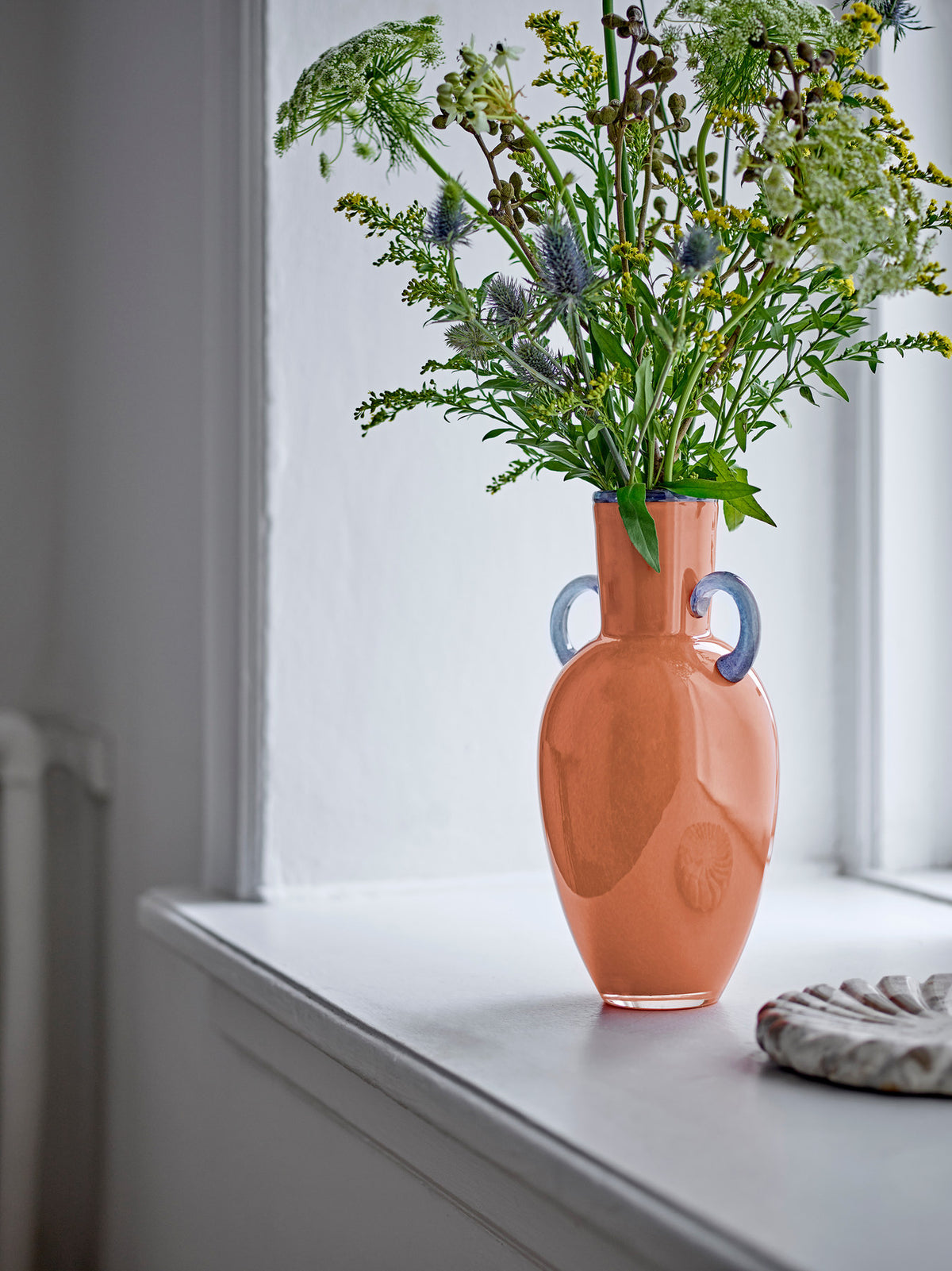 Anniversary Vase, Orange, Glas in Orange präsentiert im Onlineshop von KAQTU Design AG. Vase ist von Bloomingville