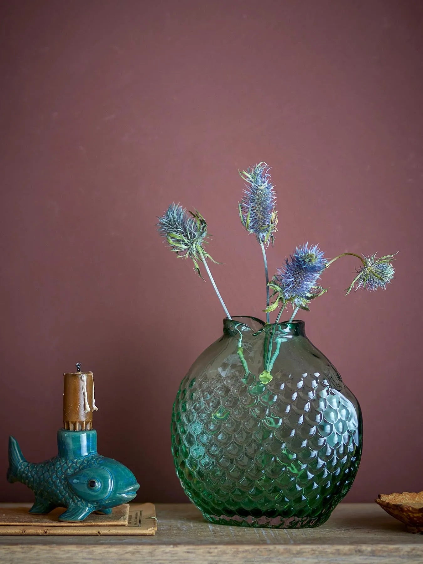 Bree Vase, Grün, Glas in Grün präsentiert im Onlineshop von KAQTU Design AG. Vase ist von Creative Collection