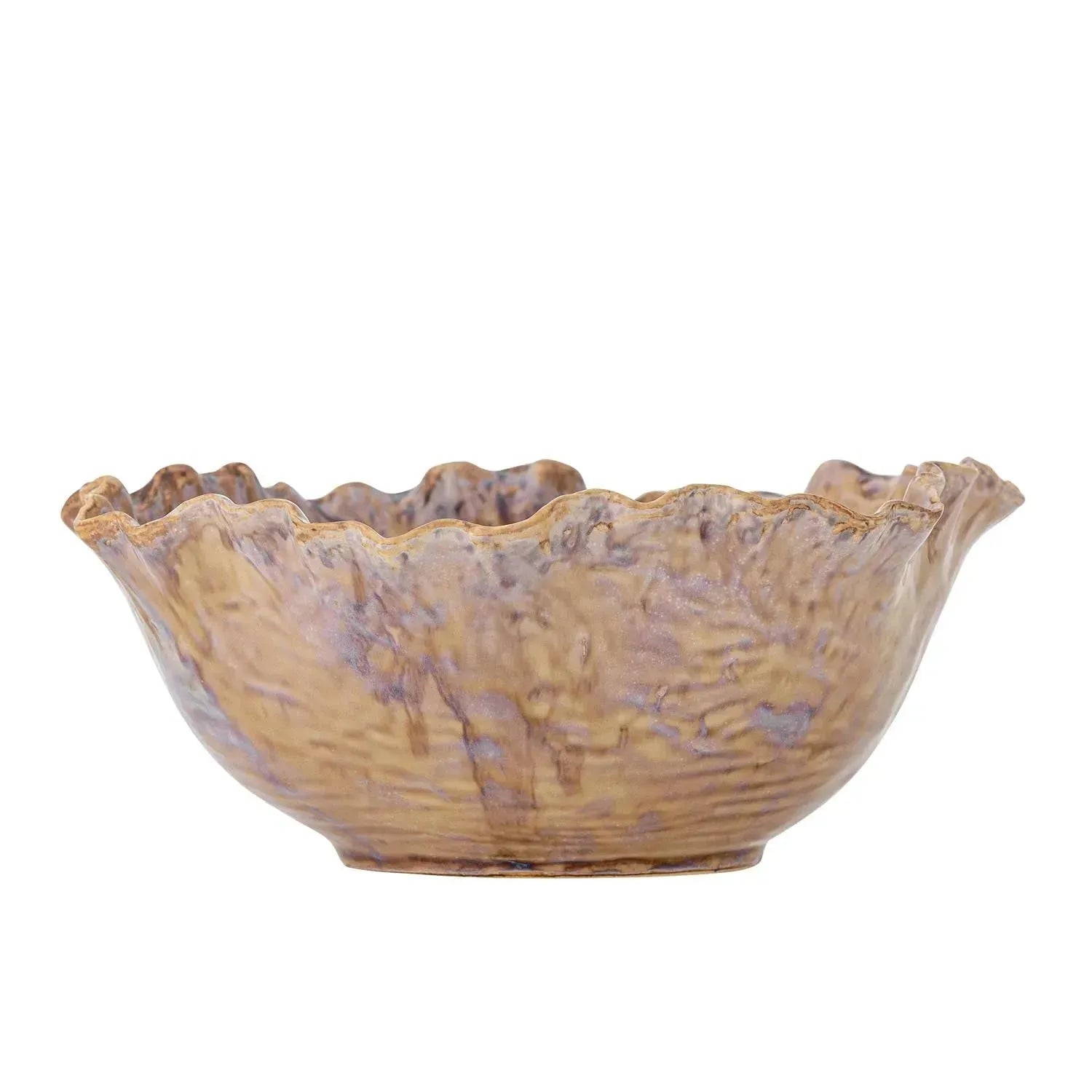 Nash Schale, Natur, Steingut in Natur präsentiert im Onlineshop von KAQTU Design AG. Schale ist von Bloomingville