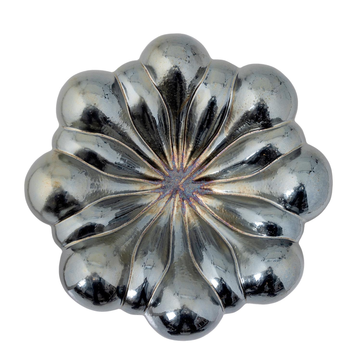 Sheeran Schale, Silber, Steingut in Silber präsentiert im Onlineshop von KAQTU Design AG. Schale ist von Bloomingville