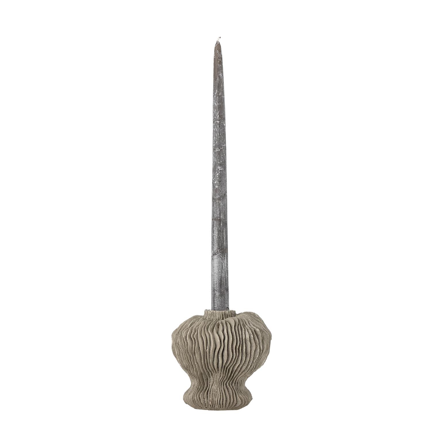 Briar Kerzenhalter, Grau, Polyresin in Grau präsentiert im Onlineshop von KAQTU Design AG. Kerzenständer ist von Bloomingville