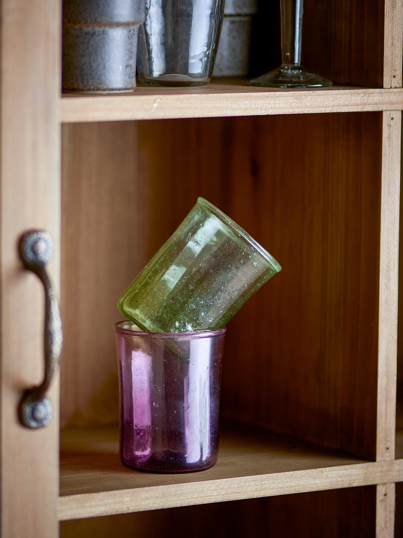 Sunil Trinkglas, Grün, Glas in Grün präsentiert im Onlineshop von KAQTU Design AG. Glas ist von Bloomingville