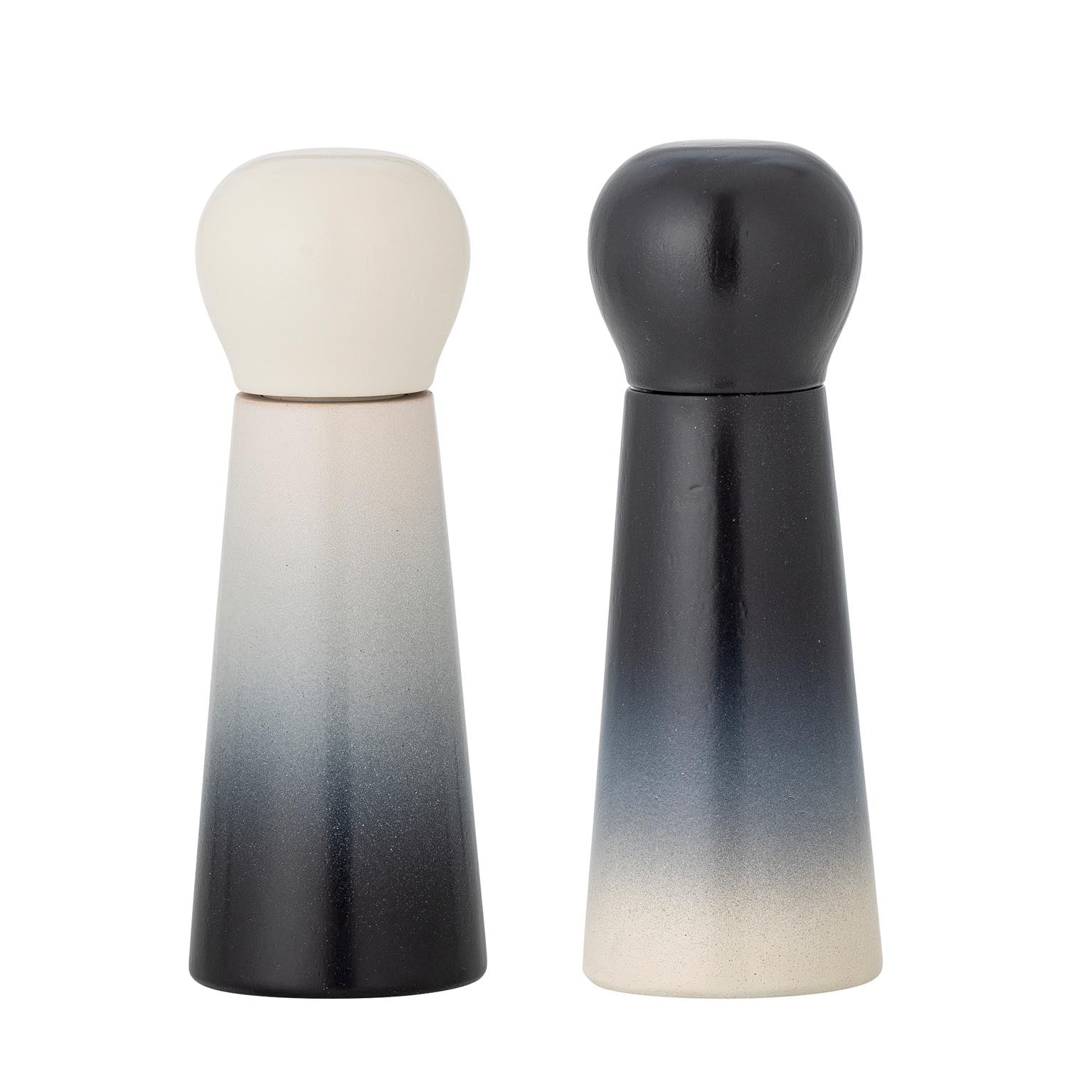 Hyman salt and pepper mill, blue, rubber tree wood