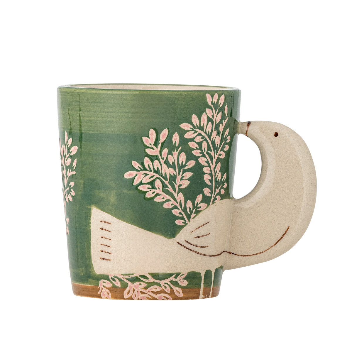 Hezha Tasse, Grün, Steingut in Green präsentiert im Onlineshop von KAQTU Design AG. Tasse ist von Bloomingville