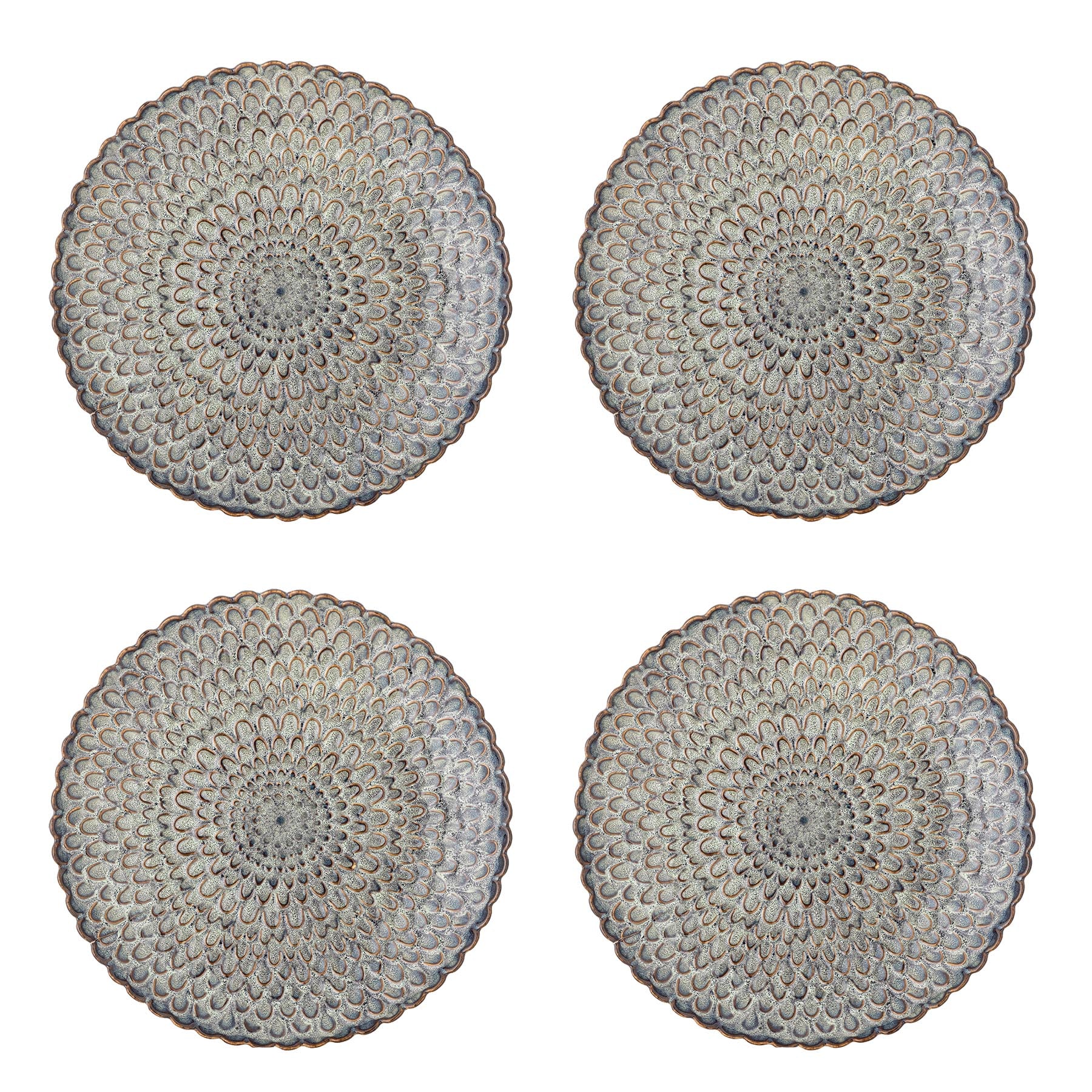 Katrina Teller, Grau, Steingut in Grey präsentiert im Onlineshop von KAQTU Design AG. Teller ist von Creative Collection