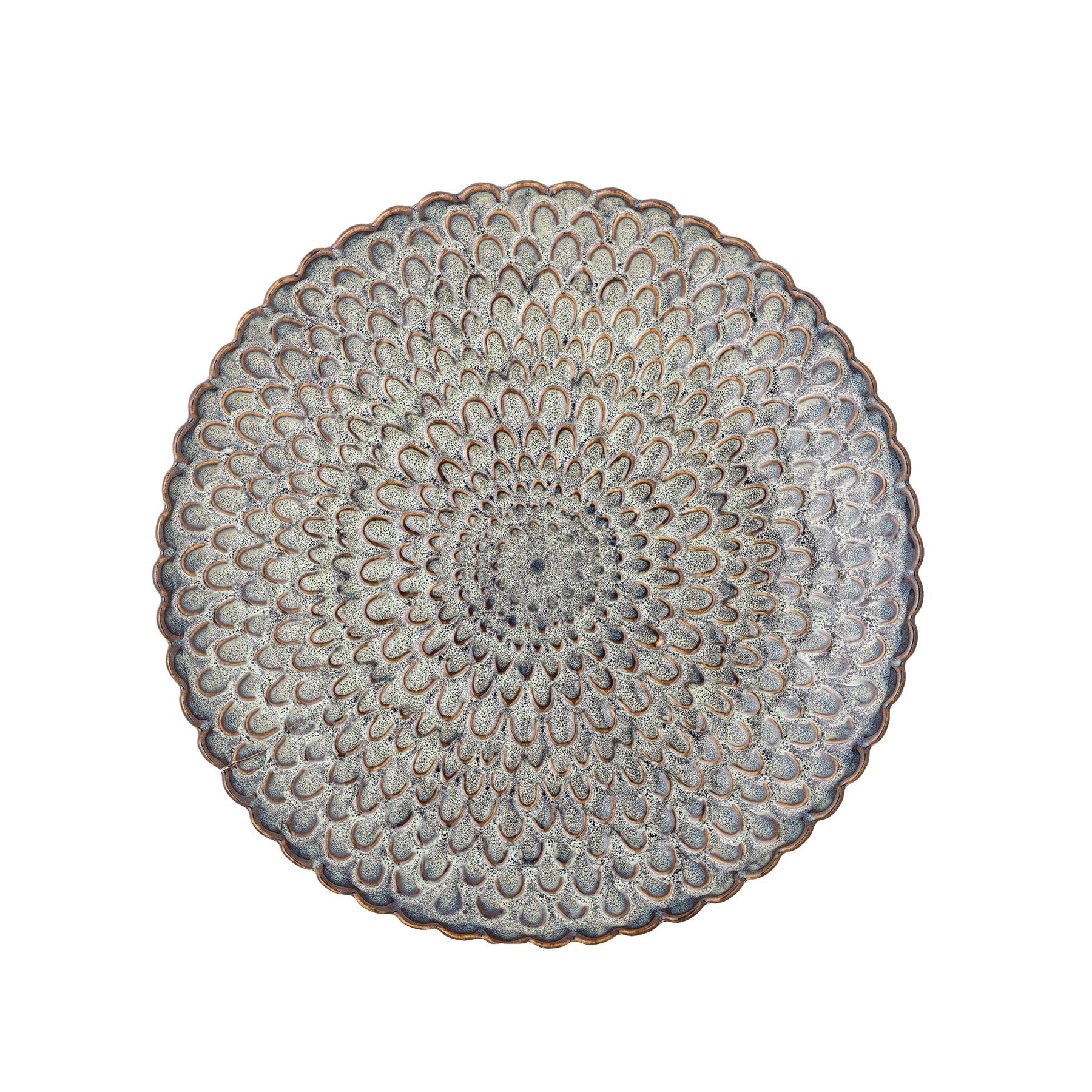 Katrina Teller, Grau, Steingut in Grey präsentiert im Onlineshop von KAQTU Design AG. Teller ist von Creative Collection