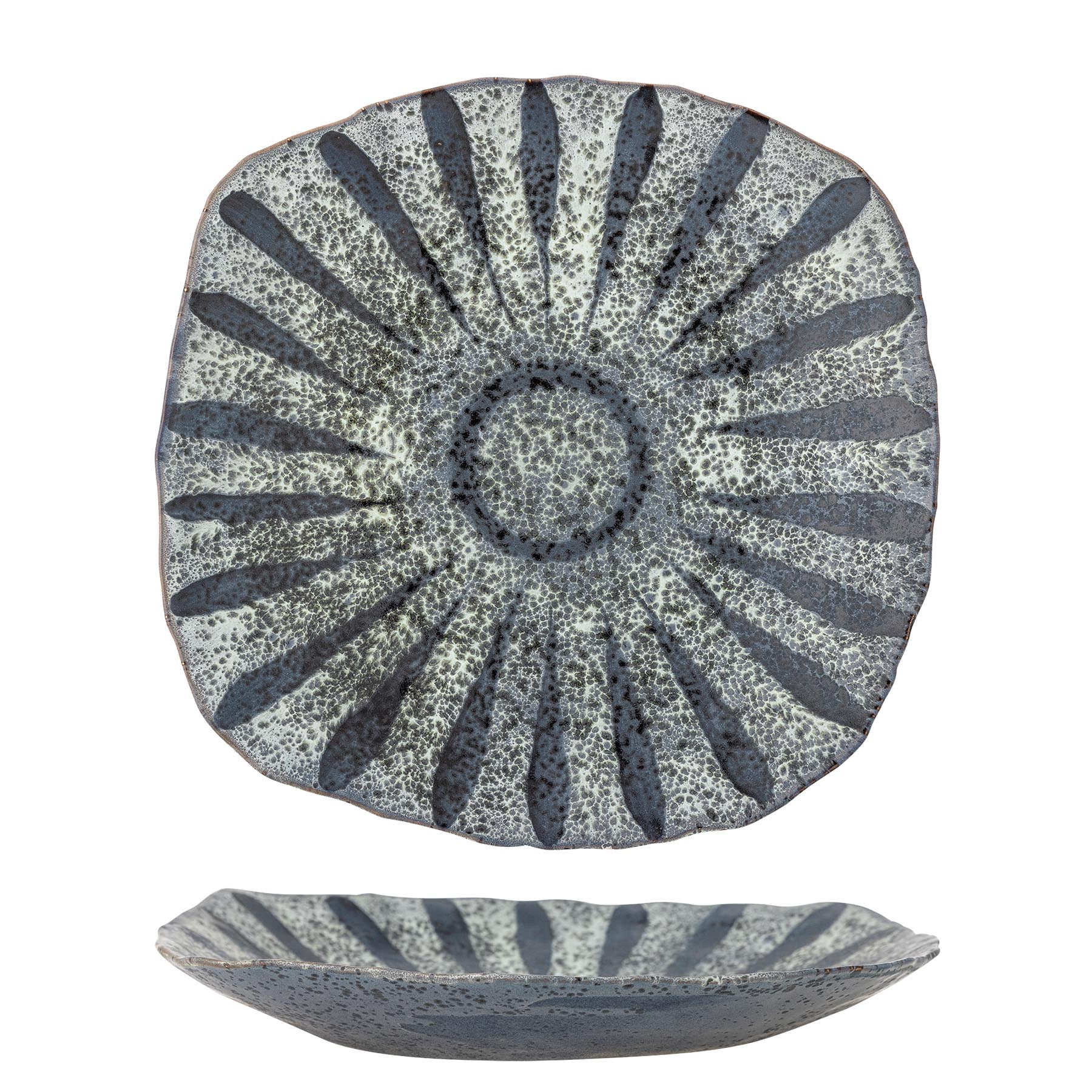 Ramie Servierplatte, Grau, Steingut in Grey präsentiert im Onlineshop von KAQTU Design AG. Käsezubehör ist von Creative Collection