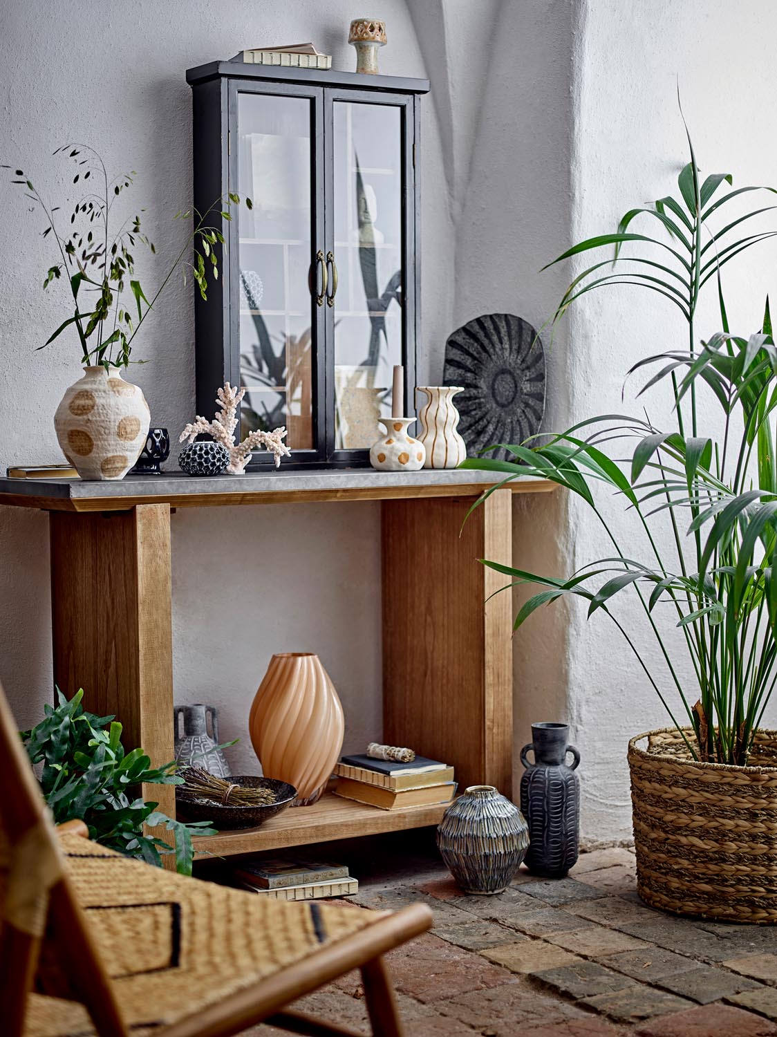 Ramie Servierplatte, Grau, Steingut in Grey präsentiert im Onlineshop von KAQTU Design AG. Käsezubehör ist von Creative Collection