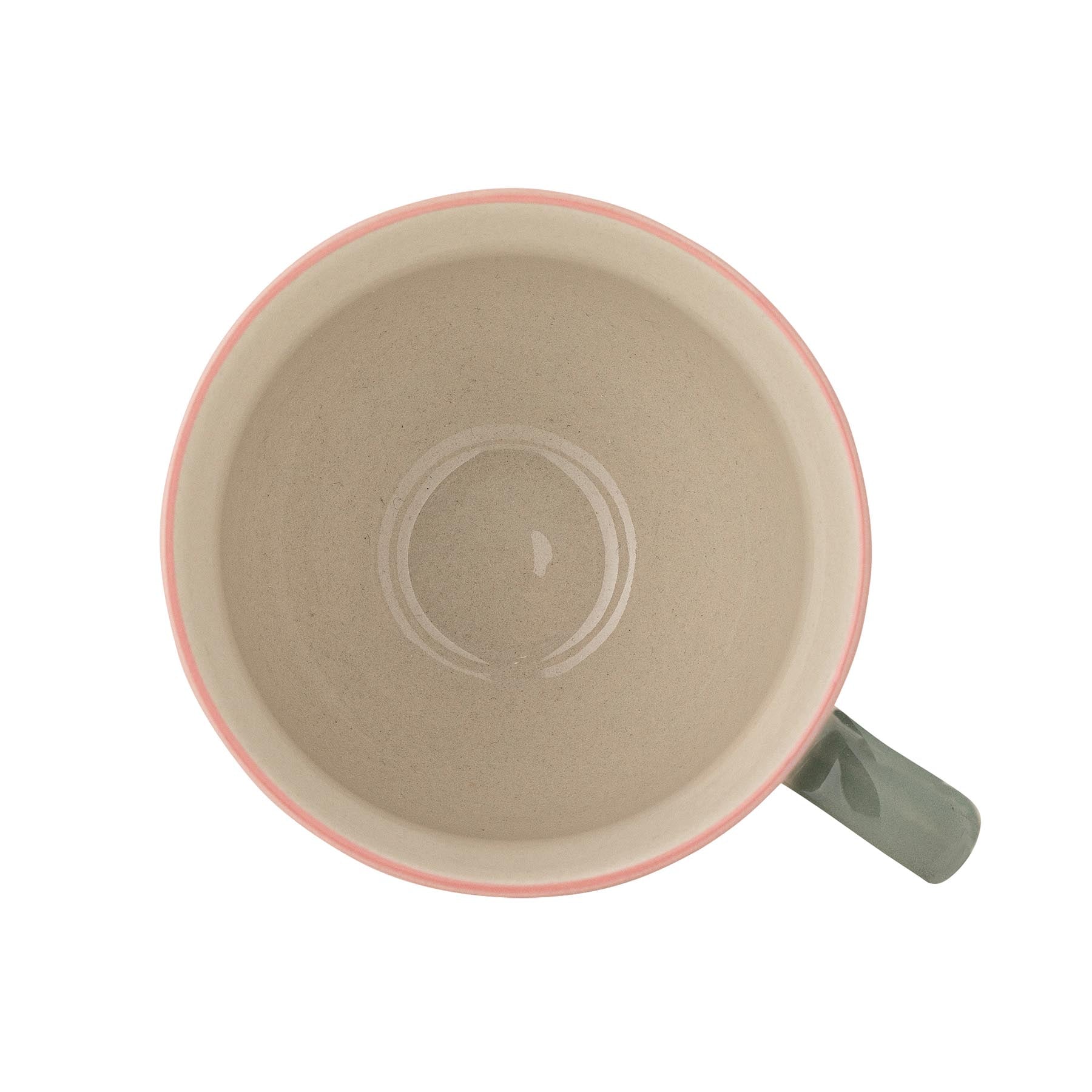 Rosalynde Becher, Grün, Steingut in Green präsentiert im Onlineshop von KAQTU Design AG. Tasse ist von Creative Collection