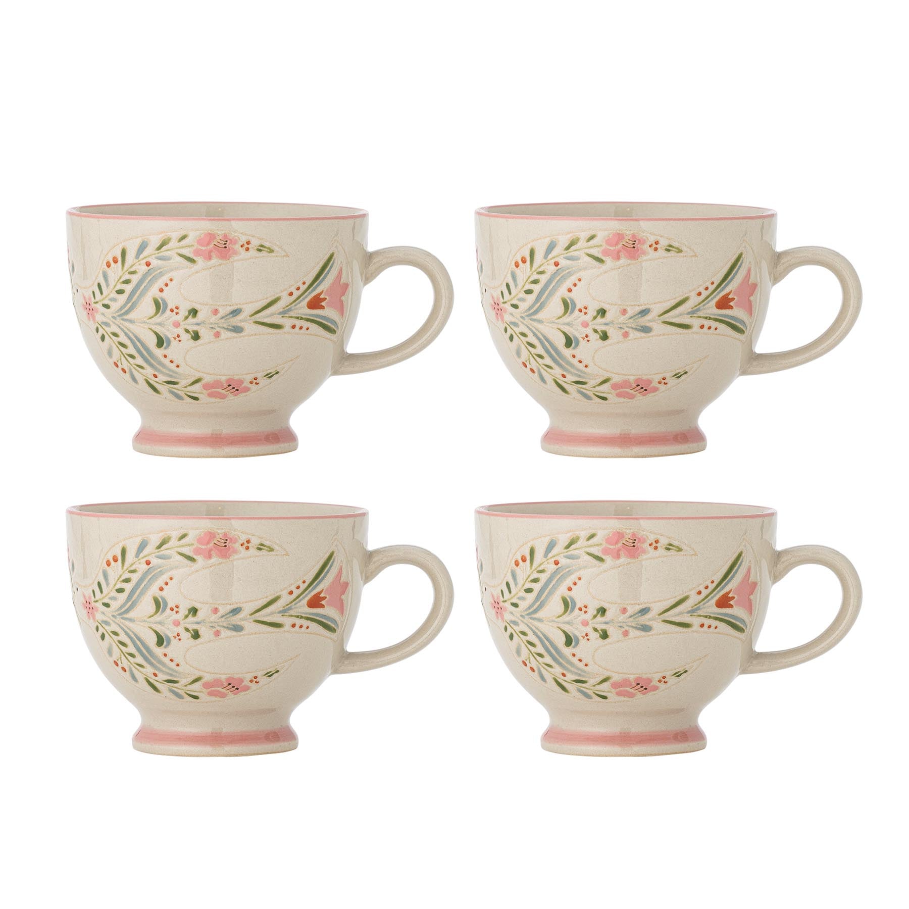 Rosalynde Becher, Weiß, Steingut in White präsentiert im Onlineshop von KAQTU Design AG. Tasse ist von Creative Collection